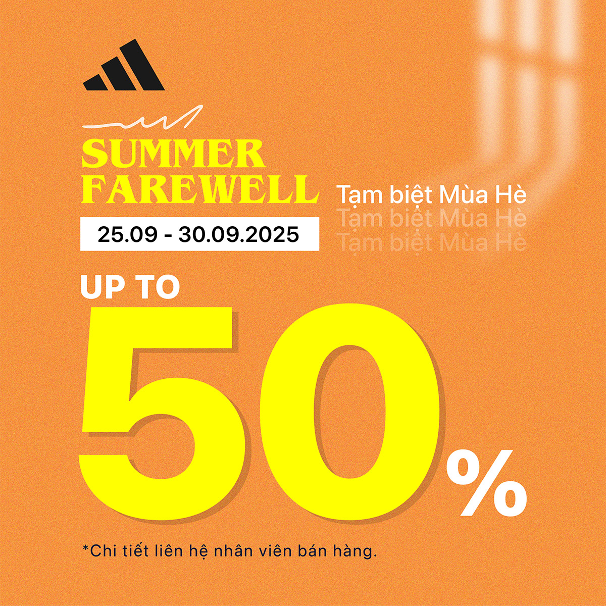 ADIDAS - SUMMER FAREWELL SALE – GIẢM ĐẾN 50%