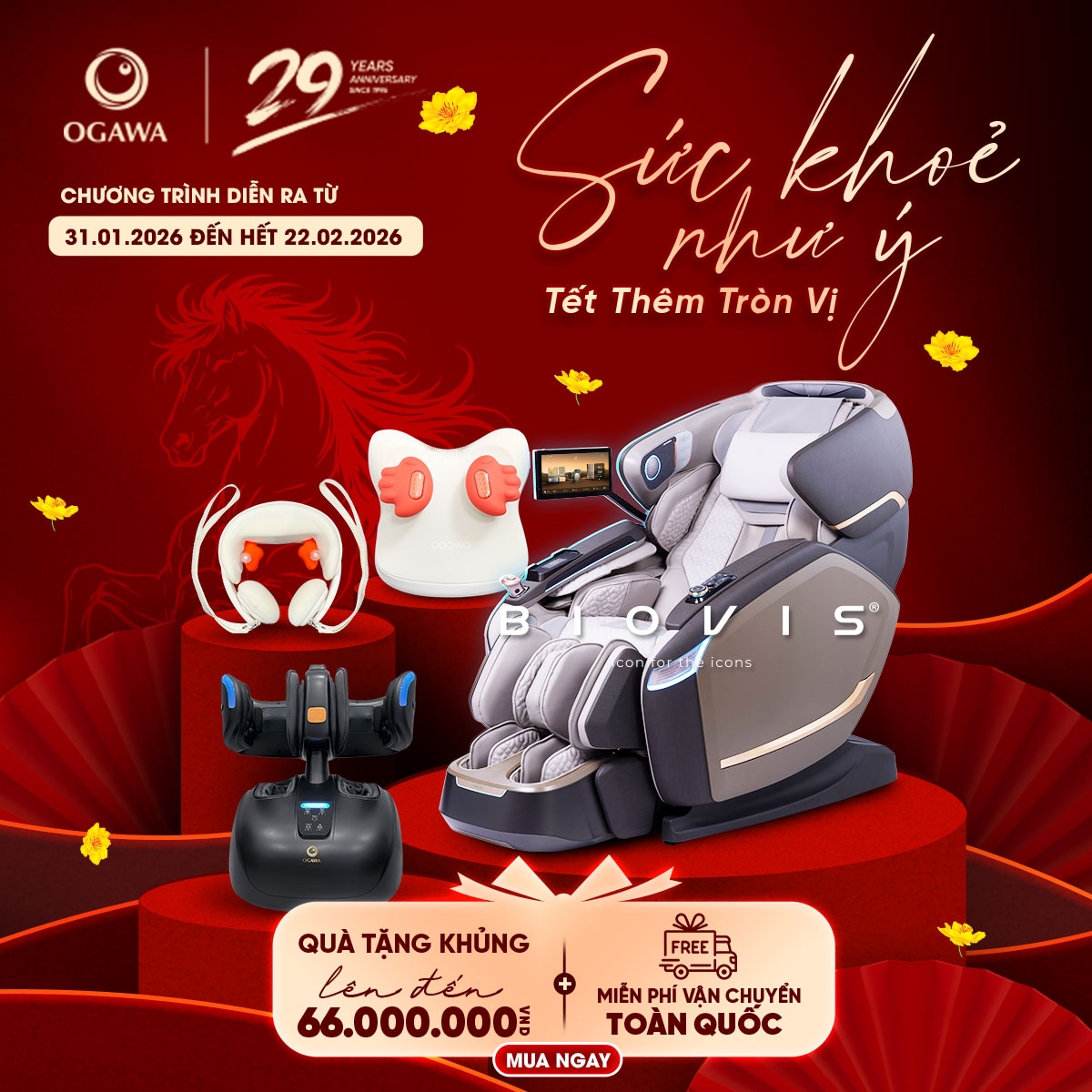 OGAWA - SỨC KHỎE NHƯ Ý - TẾT THÊM TRÒN VỊ