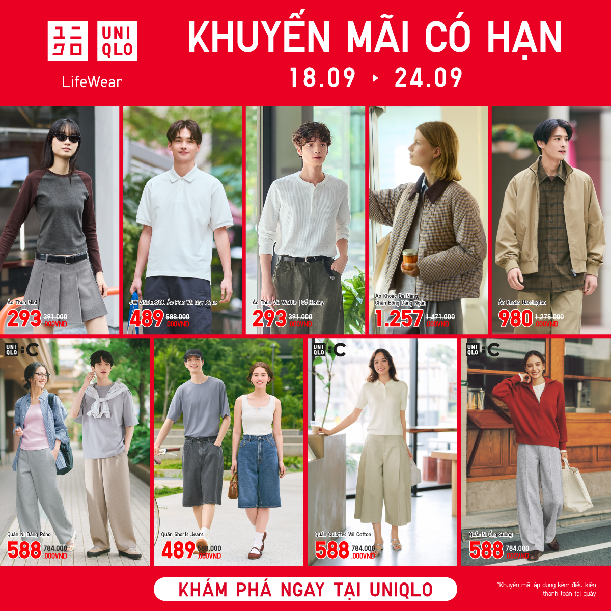 UNIQLO | THOẢI MÁI ĐÓN THU CÙNG LOẠT ƯU ĐÃI HẤP DẪN