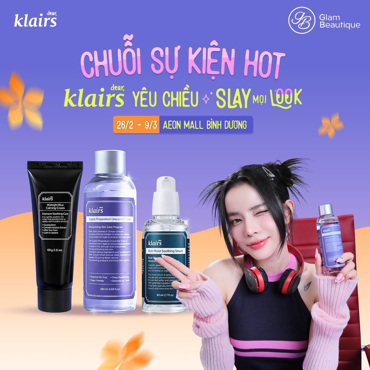 GLAM BEAUTIQUE X KLAIRS - NHẬP HỘI SLAY MỌI LOOK