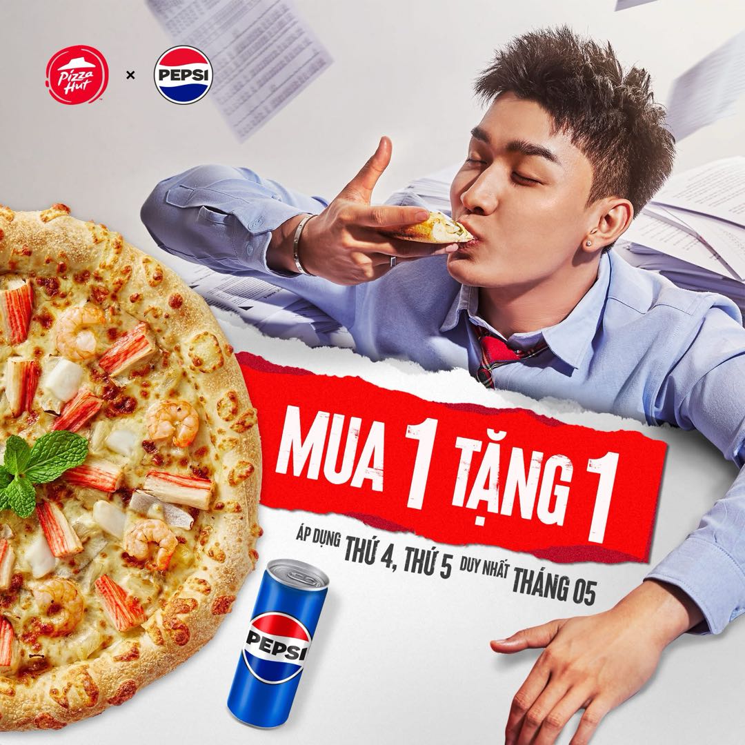PIZZA HUT | 🎊 Oanh Tạc Deadline Với Hai Vị Pizza 🔥 MUA 01 TẶNG 01 Deal Siêu Ngon, Giá Siêu Êm