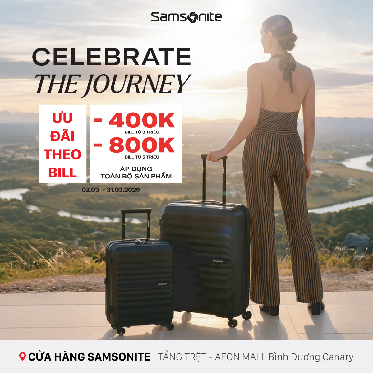 SAMSONITE I KHỞI ĐỘNG HÀNH TRÌNH MỚI CÙNG SAMSONITE
