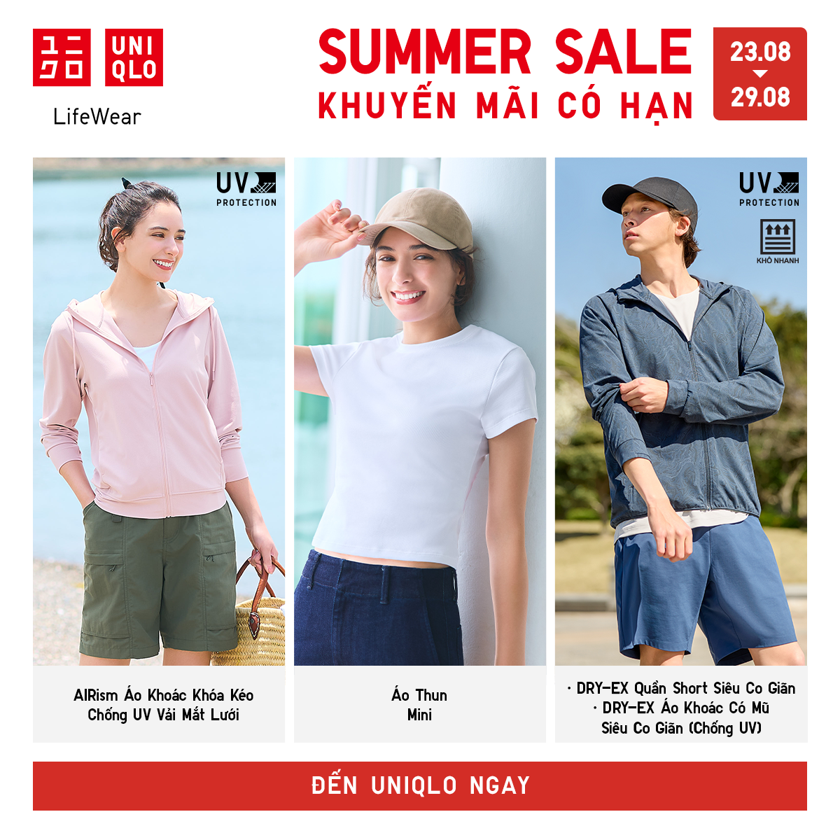 UNIQLO - SUMMER SALE - KHUYẾN MÃI CUỐI HÈ BẠN KHÔNG THỂ BỎ LỠ