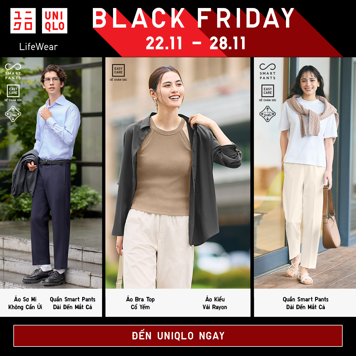 UNIQLO - BLACK FRIDAY - THỎA SỨC MUA SẮM CÙNG KHUYẾN MÃI CÓ HẠN