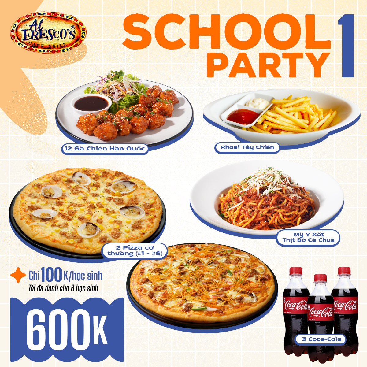 AL FRESCO'S | SCHOOL PARTY TRỞ LẠI Liên hoan cả lớp, ăn uống thả ga