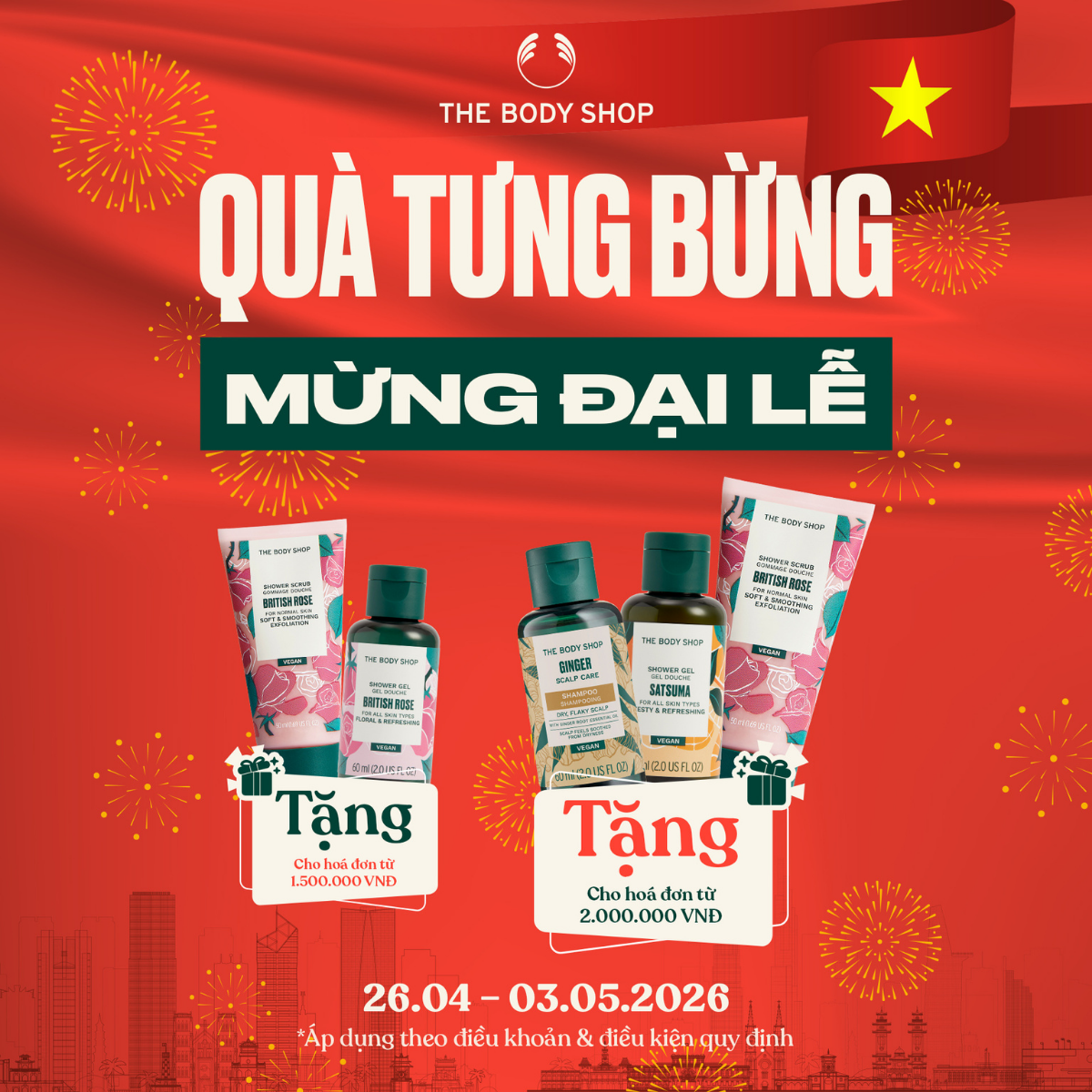 THE BODY SHOP - ĐẠI LỄ RỘN RÀNG, NHẬN QUÀ NGẬP TRÀN