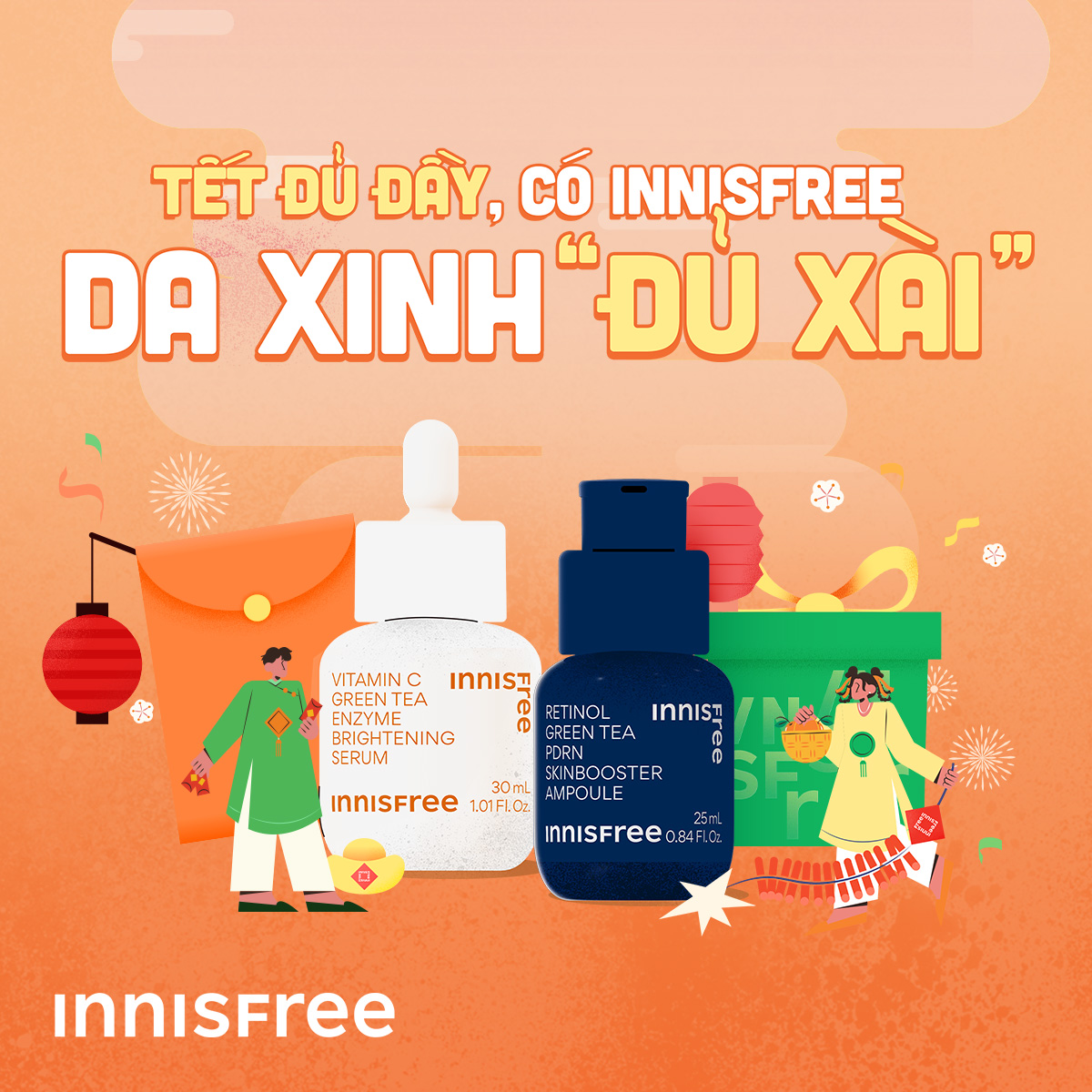 INNISFREE - TẾT NÀY CÓ INNISFREE | DA XINH SÁNG MỊN ĐỦ XÀI