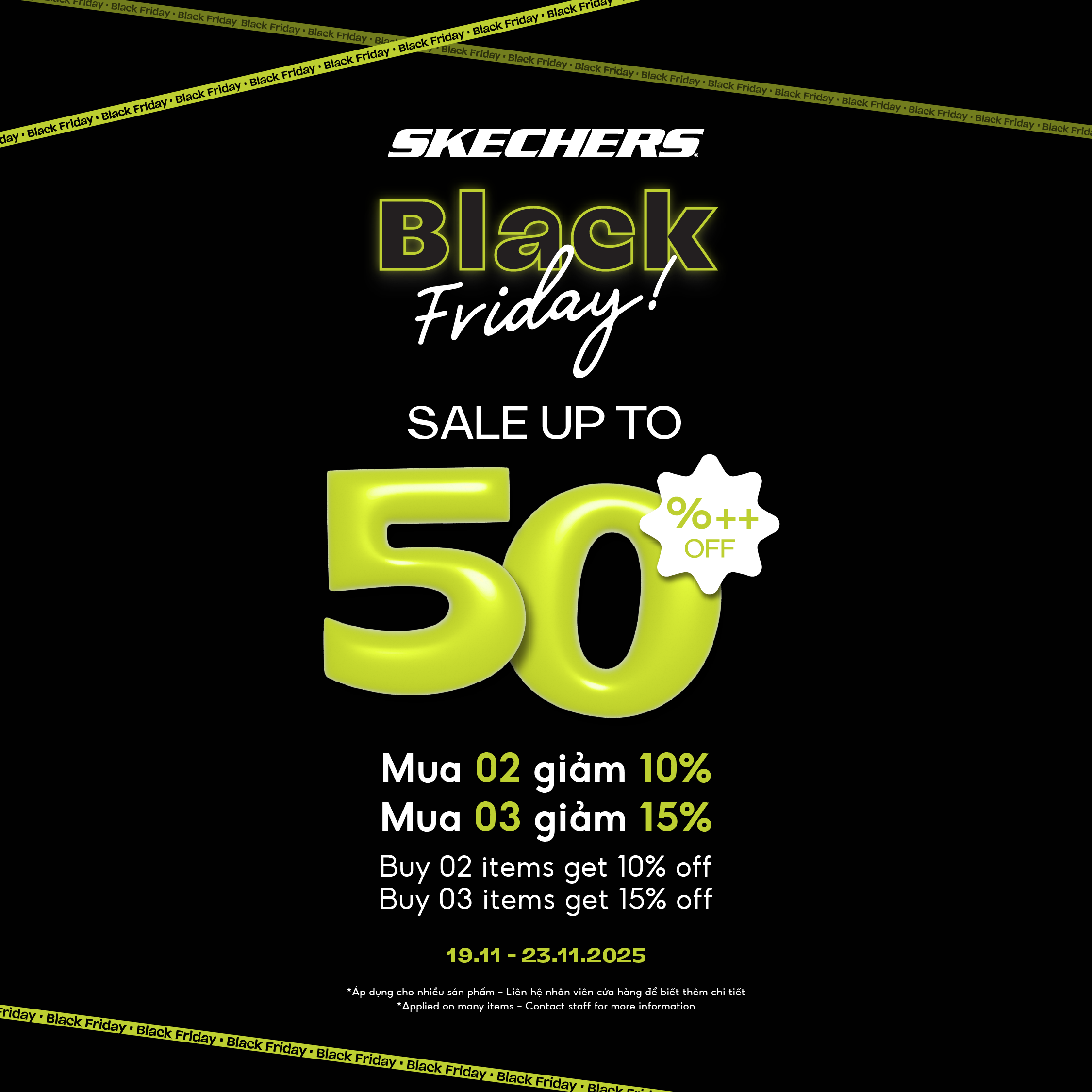 SKECHERS - BLACK FRIDAY - BÙNG NỔ DEAL, BÙNG CHẤT SKECHERS
