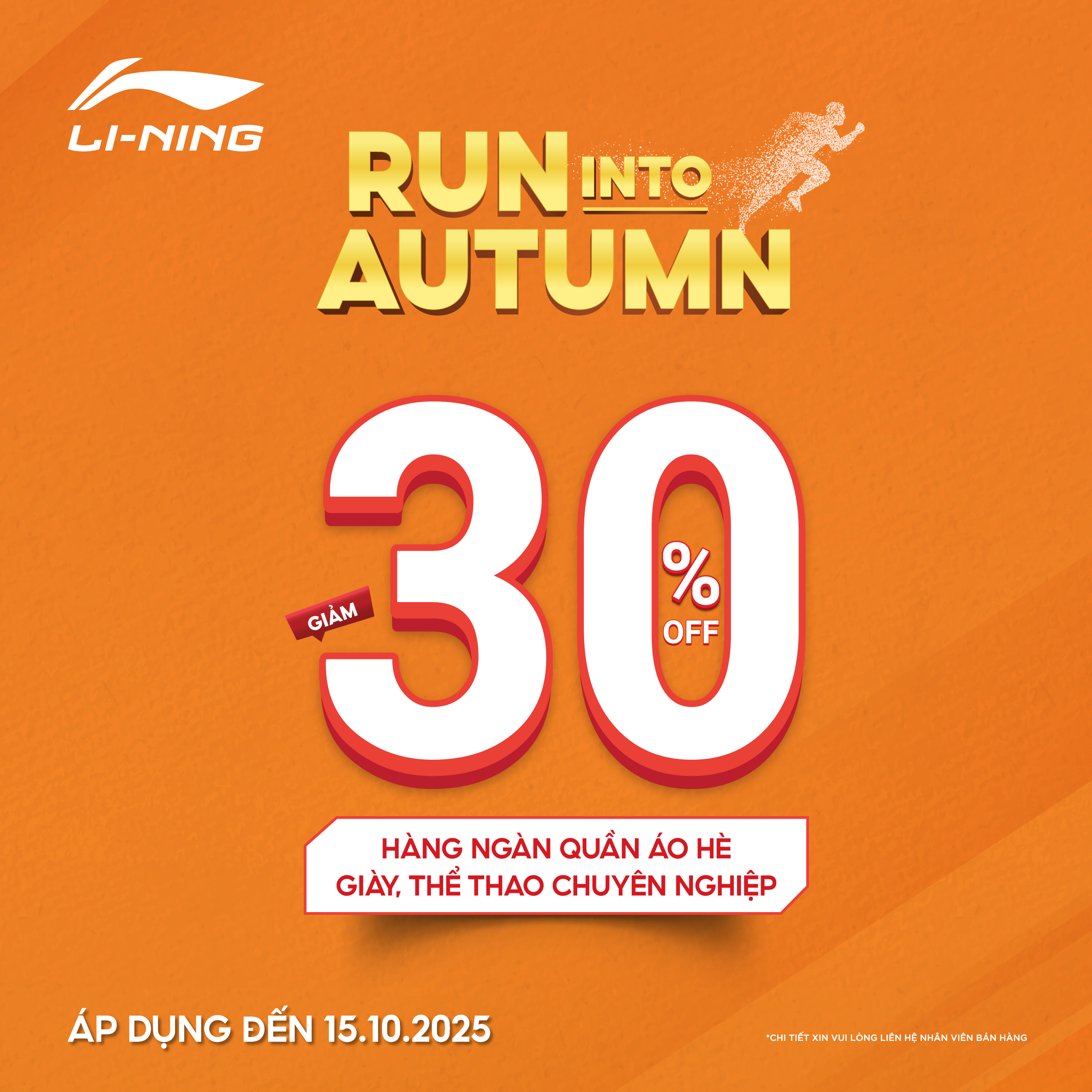 LI-NING - RUN INTO AUTUMN - ĐÓN THU NGÀN ƯU ĐÃI