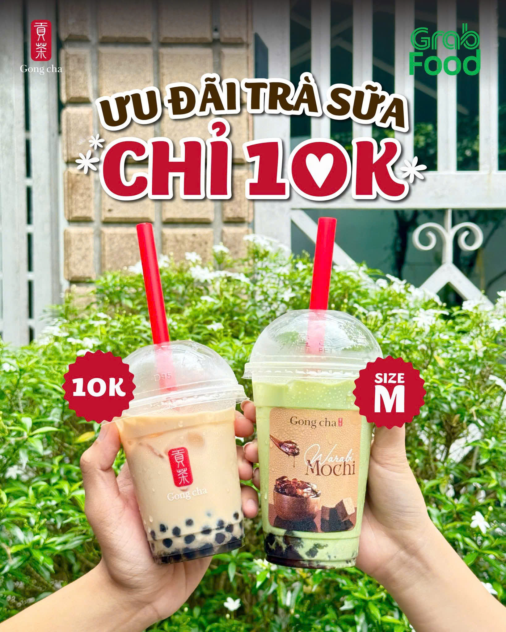 GONG CHA | 🌟 KHAO DEAL LINH ĐÌNH – MUA 1 TẶNG 1 TRÊN GRABFOOD! 🌟