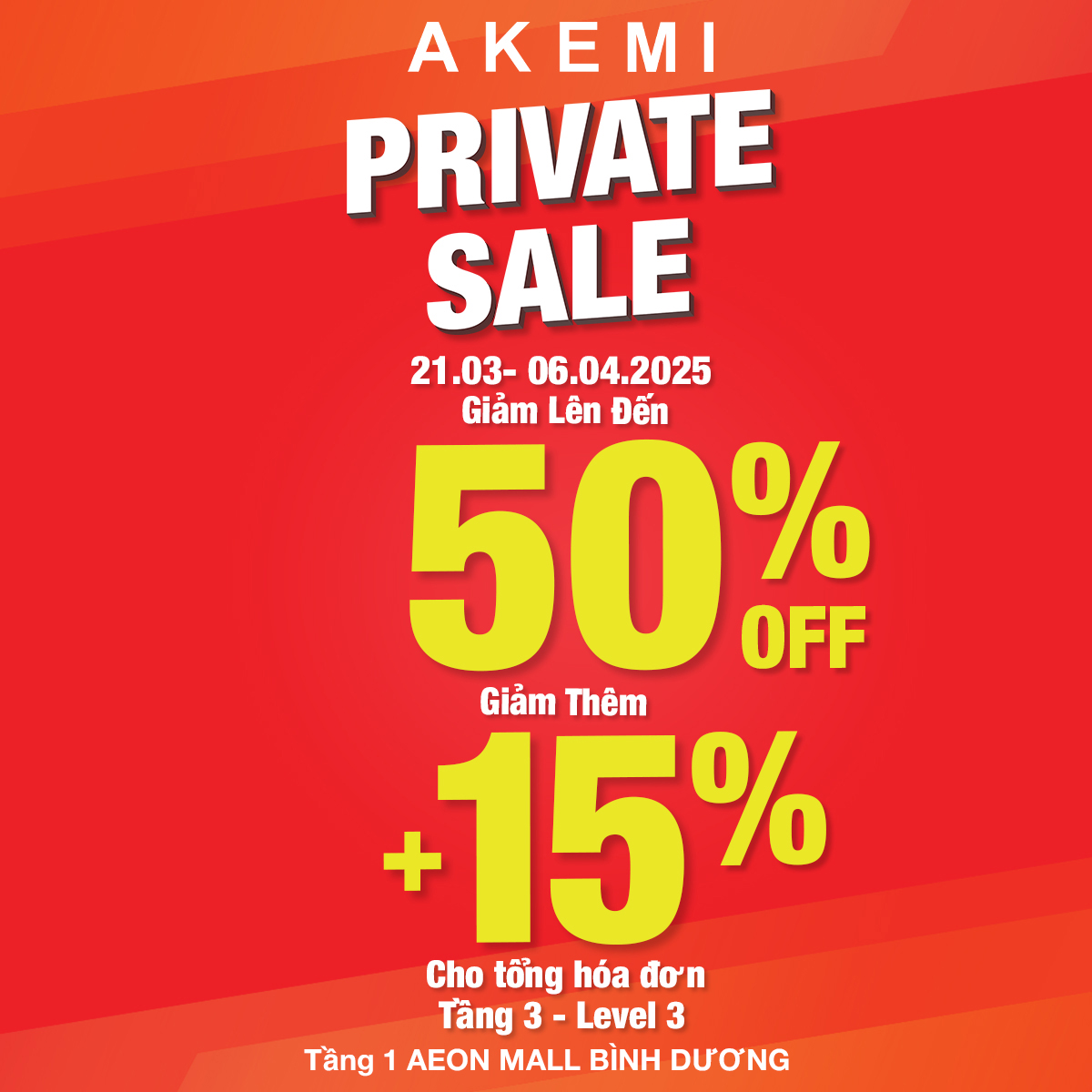 AKEMI PRIVATE SALE - DEAL KHỦNG ĐỘC QUYỀN