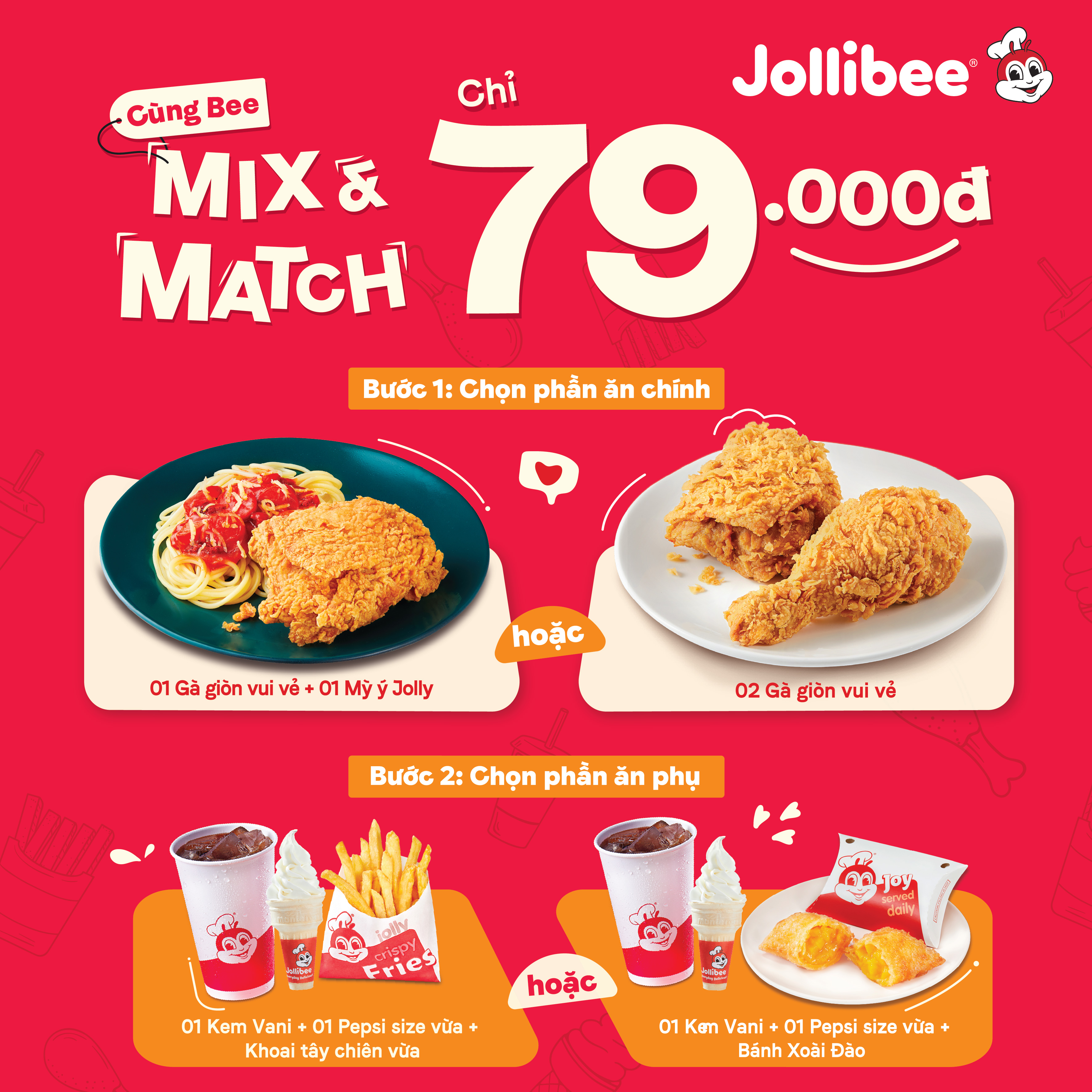 JOLLIBEE | Trưa nay chưa biết ăn gì thì đã có Bee đây rồiii Ghé ngay Jollibee Aeon Mall Bình Dương