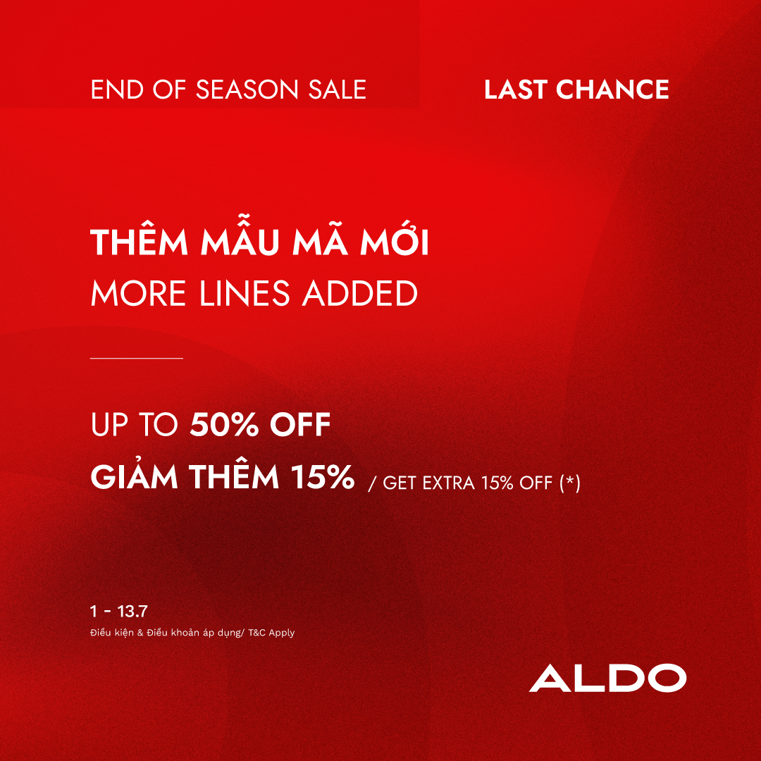 ALDO I END OF SEASON SALE – UP TO 50% OFF ON MANY NEW SALE ITEMS