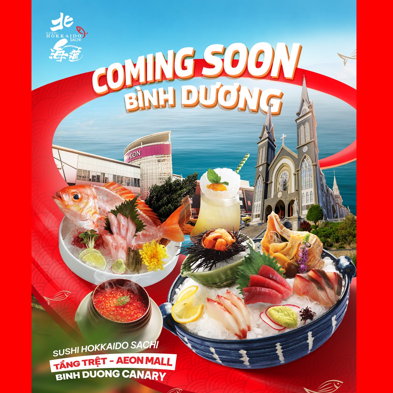 SUSHI HOKKAIDO SACHI SẮP CÓ MẶT TẠI AEON MALL BÌNH DƯƠNG CANARY!