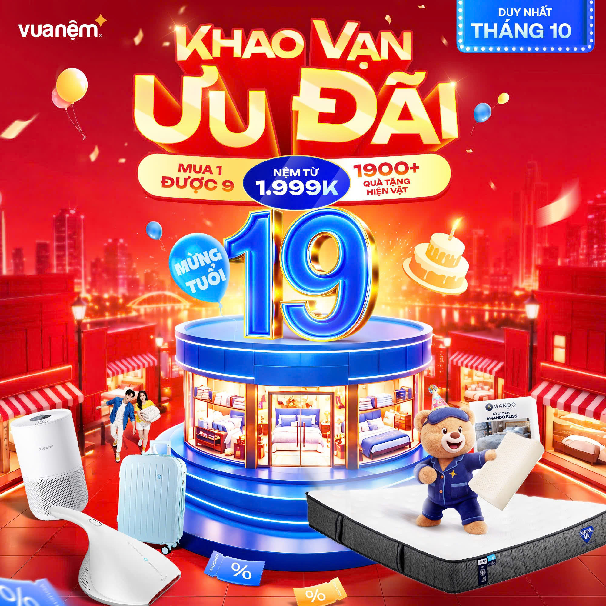 VUA NỆM - TRI ÂN VẠN ƯU ĐÃI KHAO SINH NHẬT TUỔI 19