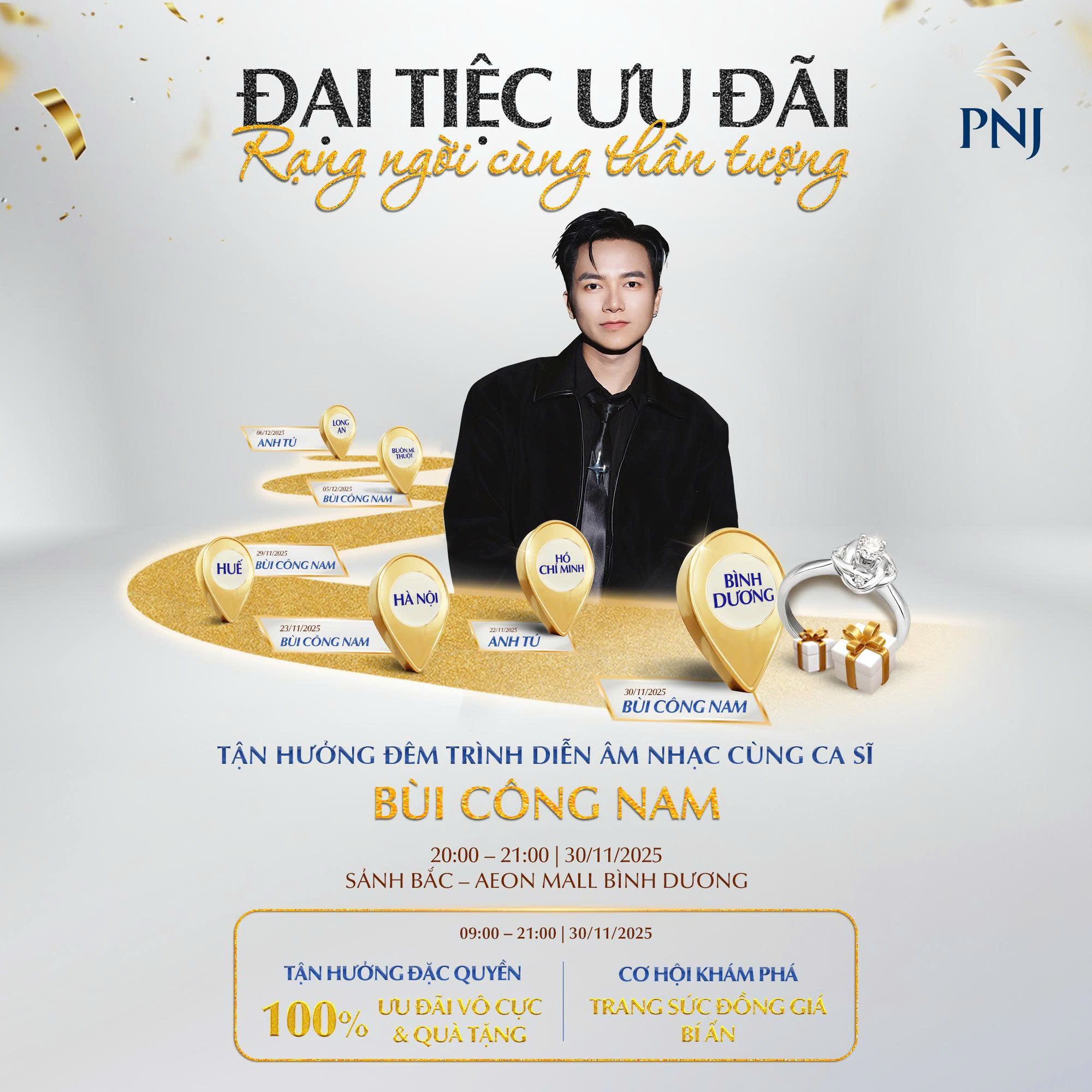 RẠNG RỠ CÙNG CA SĨ BÙI CÔNG NAM - CHÁY HẾT MÌNH TẠI ĐẠI TIỆC ƯU ĐÃI PNJ