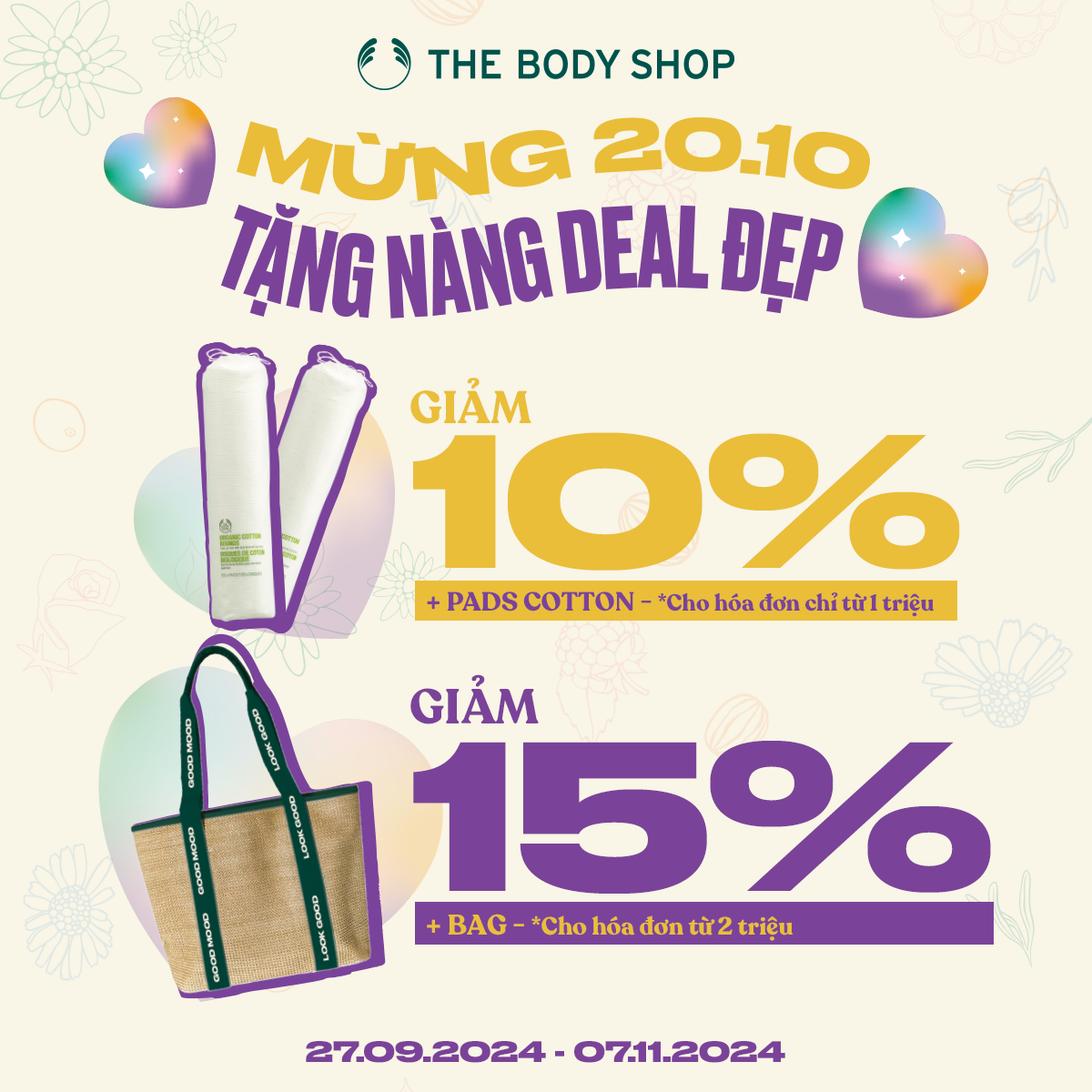 THE BODY SHOP - DEAL ĐẸP CHO NÀNG XINH GIẢM GIÁ SÂU - TẶNG QUÀ XỊN