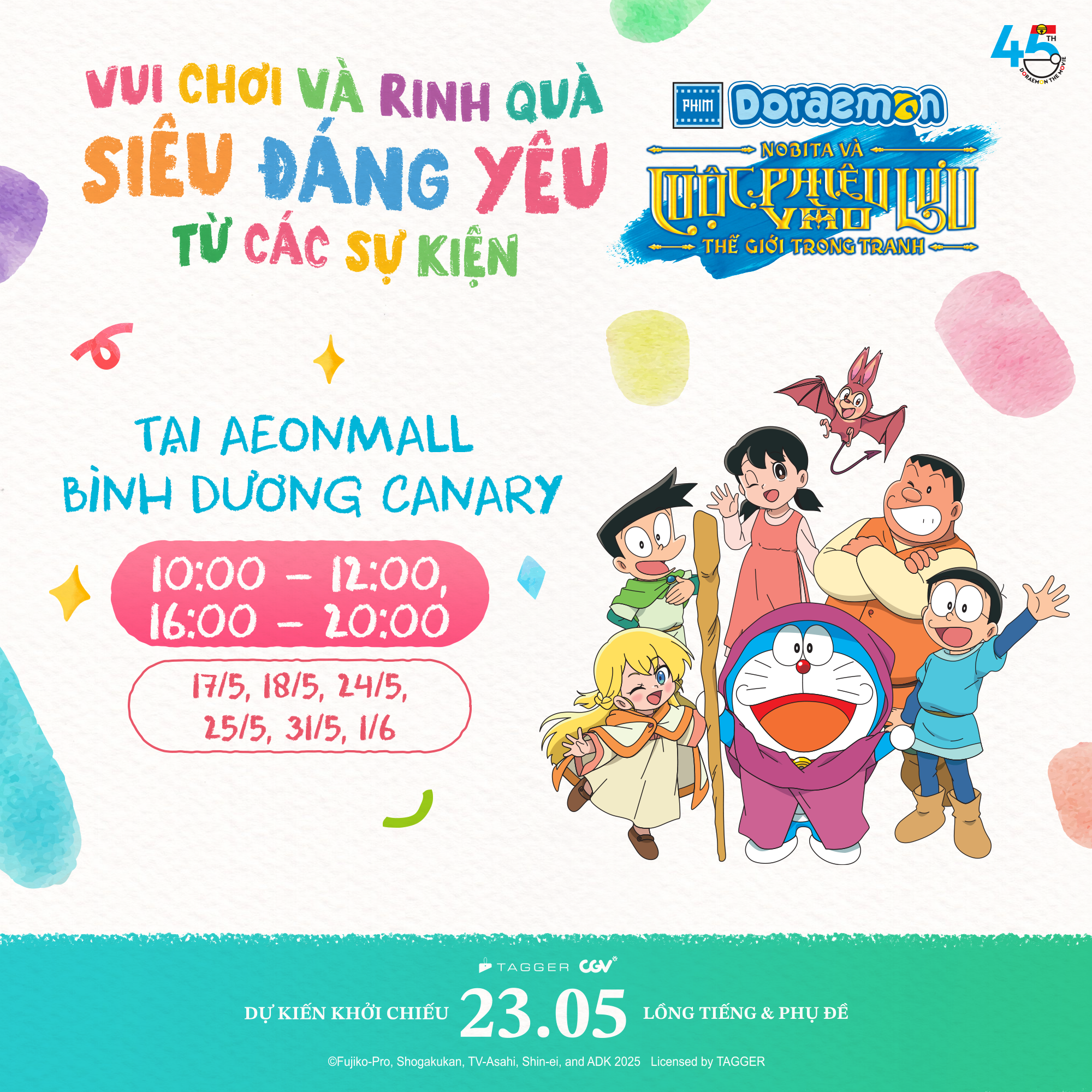 CGV - TRẢI NGHIỆM NHỮNG HOẠT ĐỘNG THÚ VỊ - THẤY DORAEMON LÀ THẤY HÈ VỀ