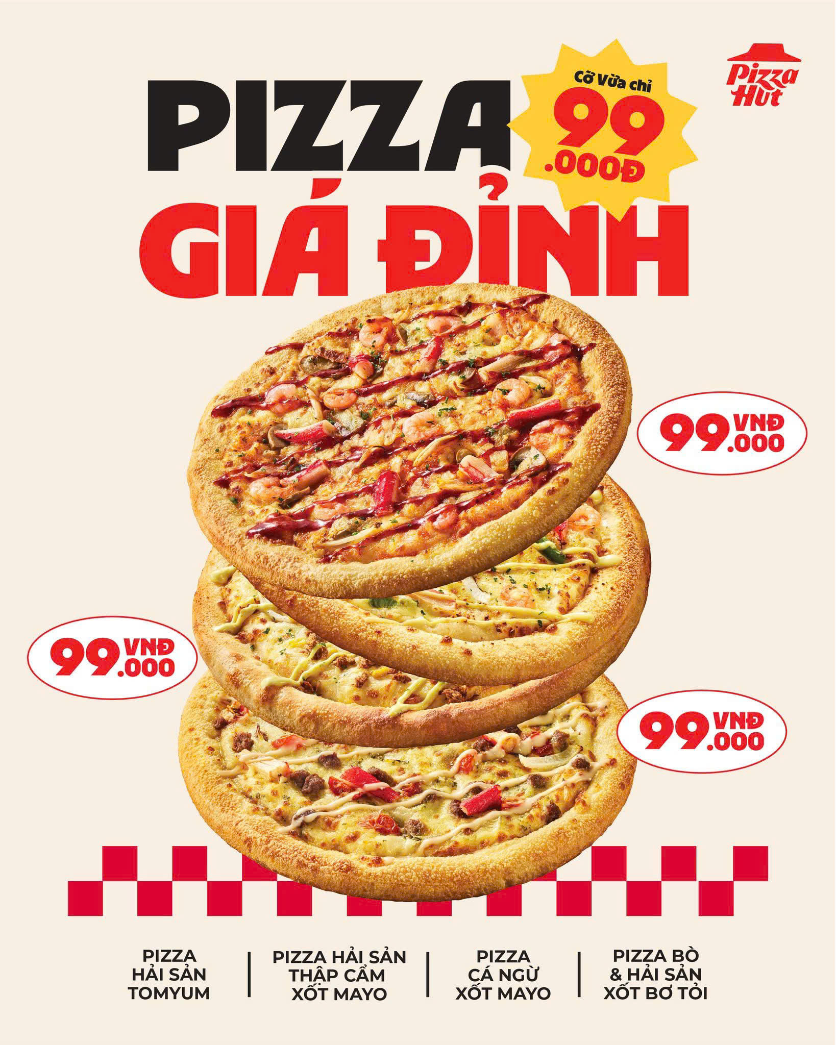 PIZZA HUT | [MỚI] Ra Mắt “Menu Giá Đỉnh” Ngon Xịn Hết Đỉnh