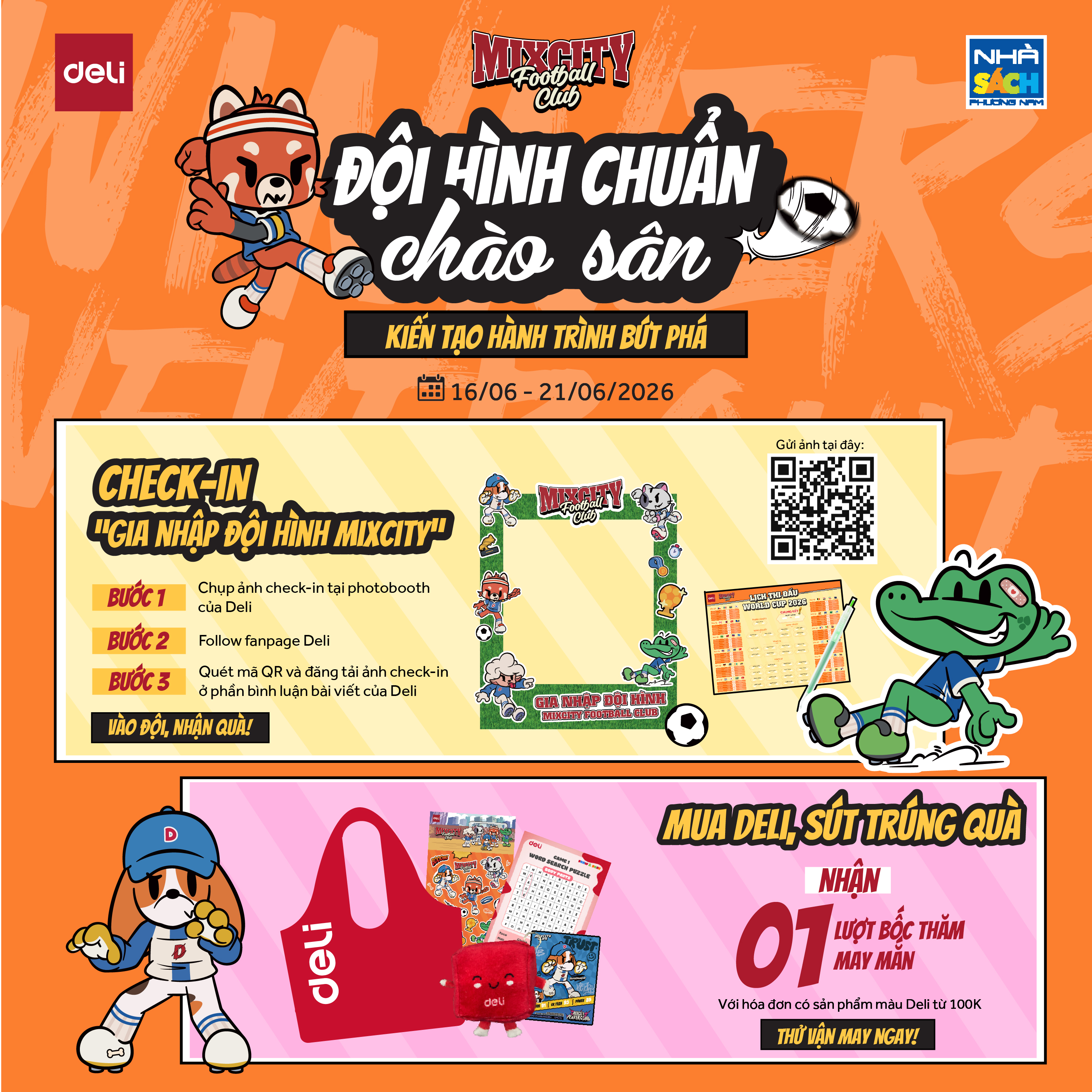 NHÀ SÁCH PHƯƠNG NAM - GIA NHẬP ĐỘI HÌNH MIXCITY CÙNG DELI