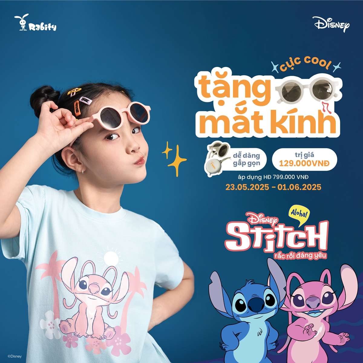 RABITY I ALOHA! RA MẮT BST HÈ DISNEY - STITCH, THỎ TẶNG KÍNH MÁT CỰC COOL