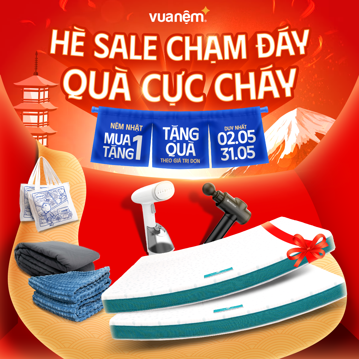 VUA NỆM - THÁNG 5 - SALE CHẠM ĐÁY - QUÀ CỰC CHÁY