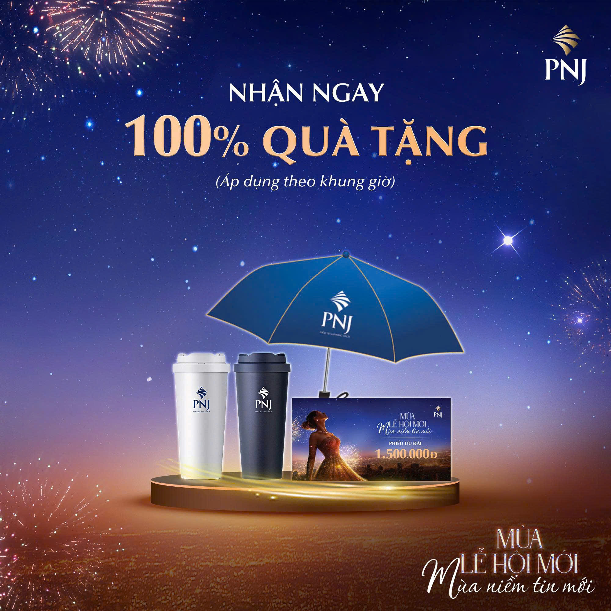 PNJ I TẬN HƯỞNG KHOẢNH KHẮC CUỐI NĂM CÙNG CHƯƠNG TRÌNH “MÙA LỄ HỘI MỚI - MÙA NIỀM TIN MỚI”