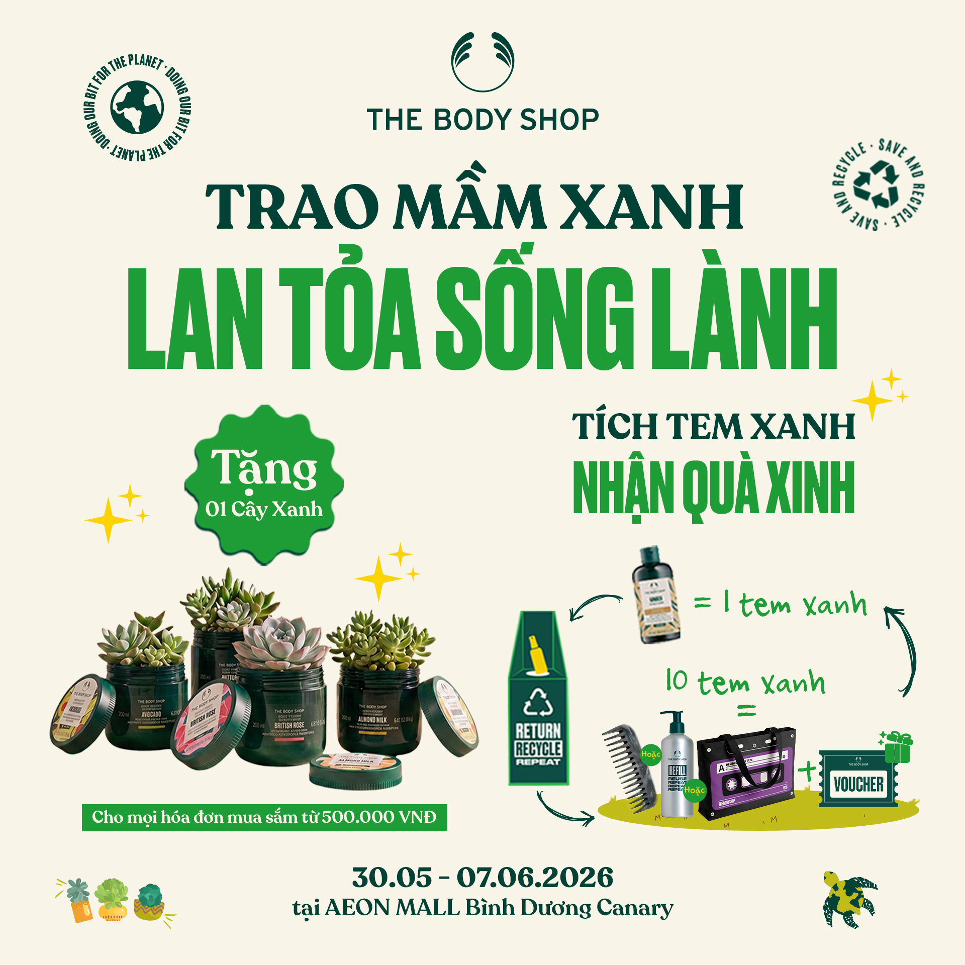THE BODY SHOP - TRAO MẦM XANH - CÙNG SỐNG XANH MỖI NGÀY