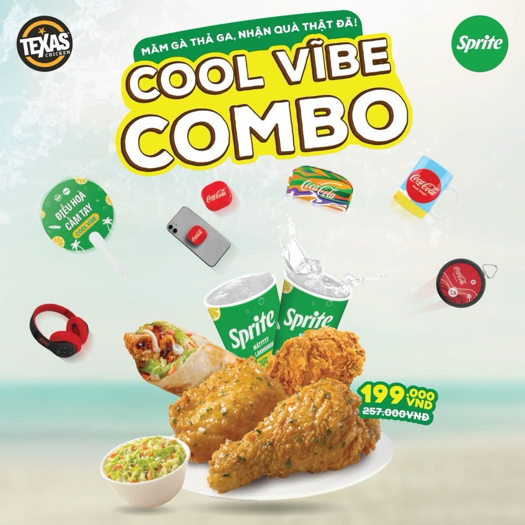 TEXAS CHICKEN | 🌞 MĂM GÀ THẢ GA – NHẬN QUÀ THẬT ĐÃ CÙNG TEXAS CHICKEN & SPRITE🌞