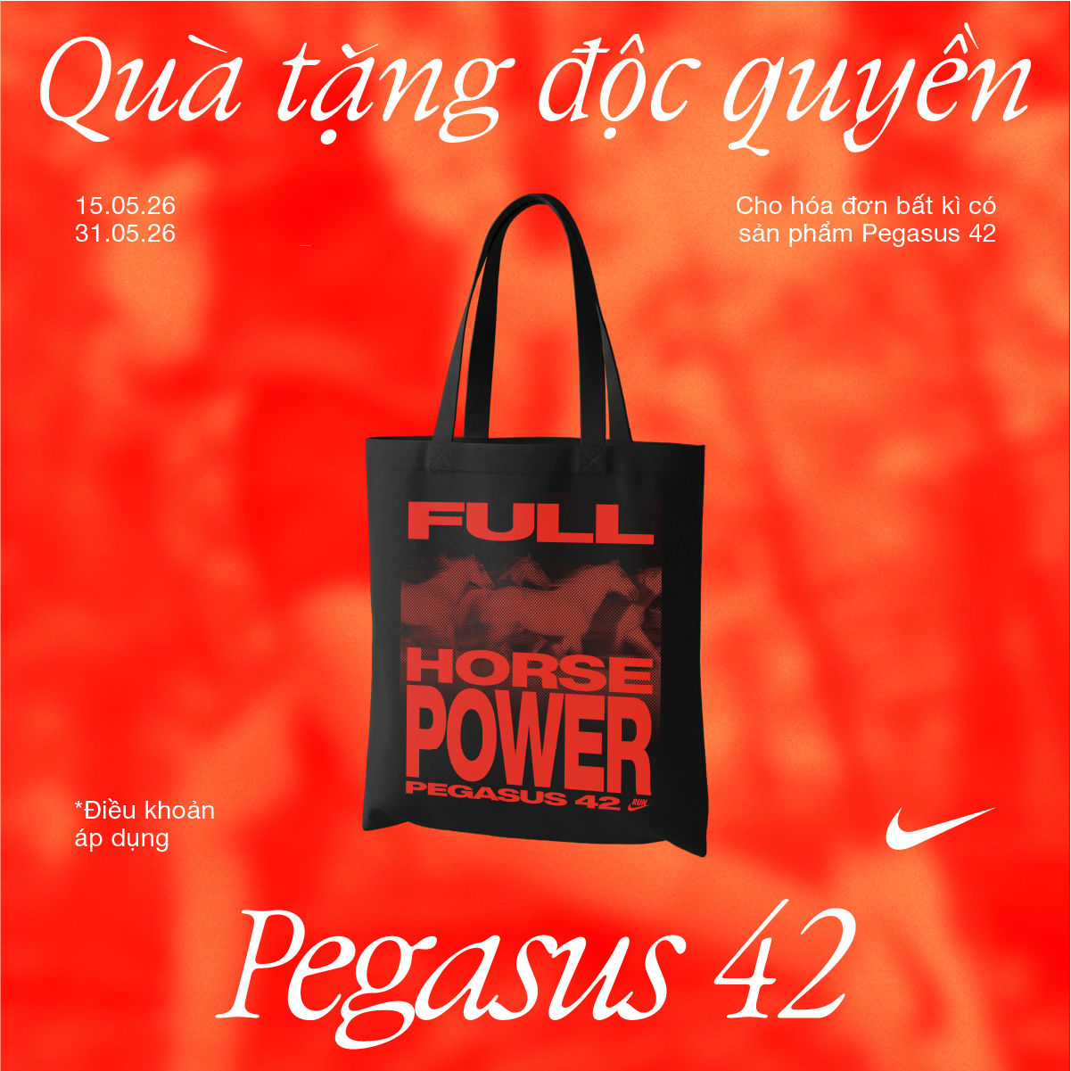NIKE - QUÀ TẶNG ĐỘC QUYỀN KHI MUA PEGASUS 42*
