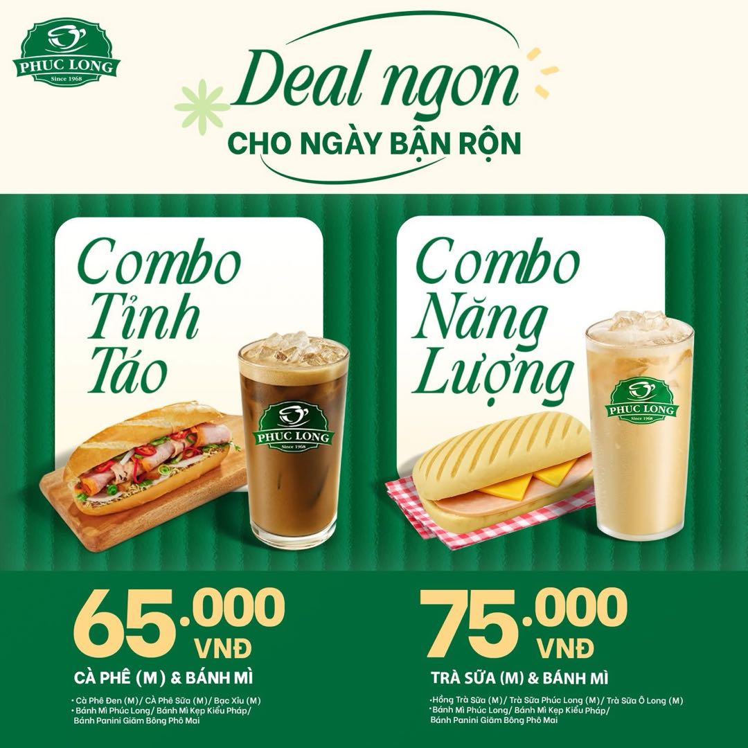 PHÚC LONG | KHỞI ĐẦU NGÀY MỚI VỪA TỈNH TÁO VỪA NĂNG LƯỢNG