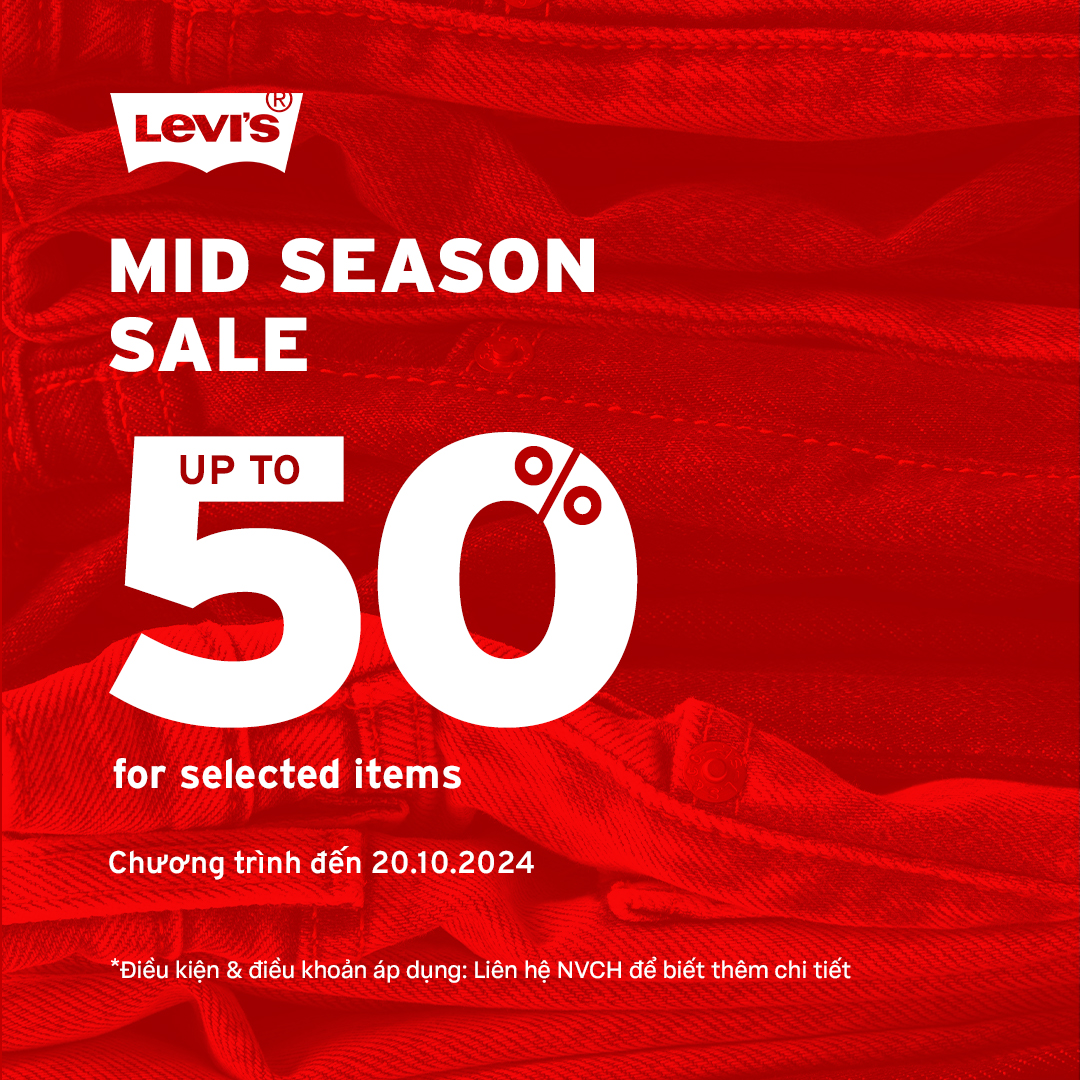 LEVI'S MID SEASON SALE I UP TO 50%