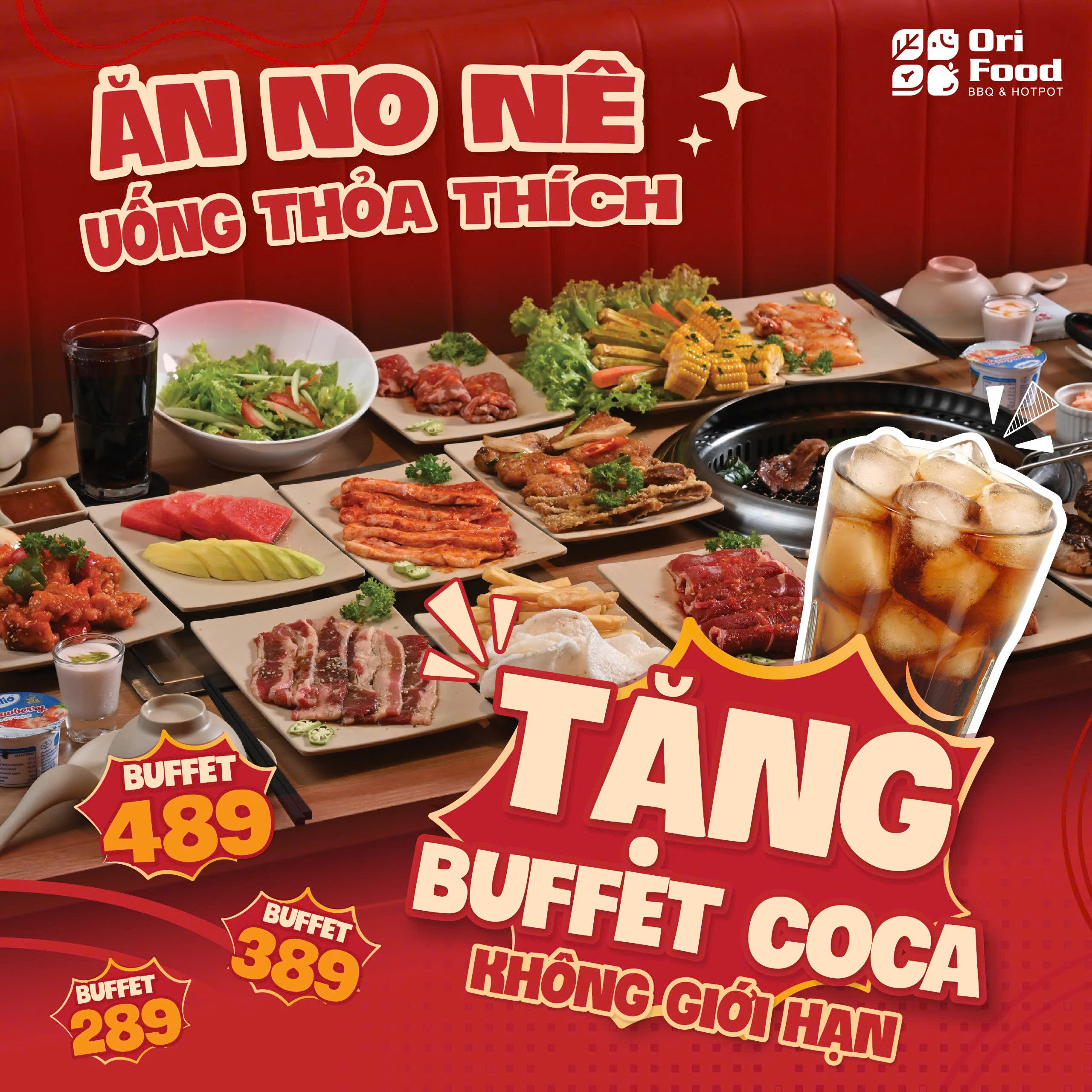 ORIFOOD | ĂN NO NÊ UỐNG THỎA THÍCH - ORI TẶNG BUFFET COCA/SPRITE KHÔNG GIỚI HẠN!