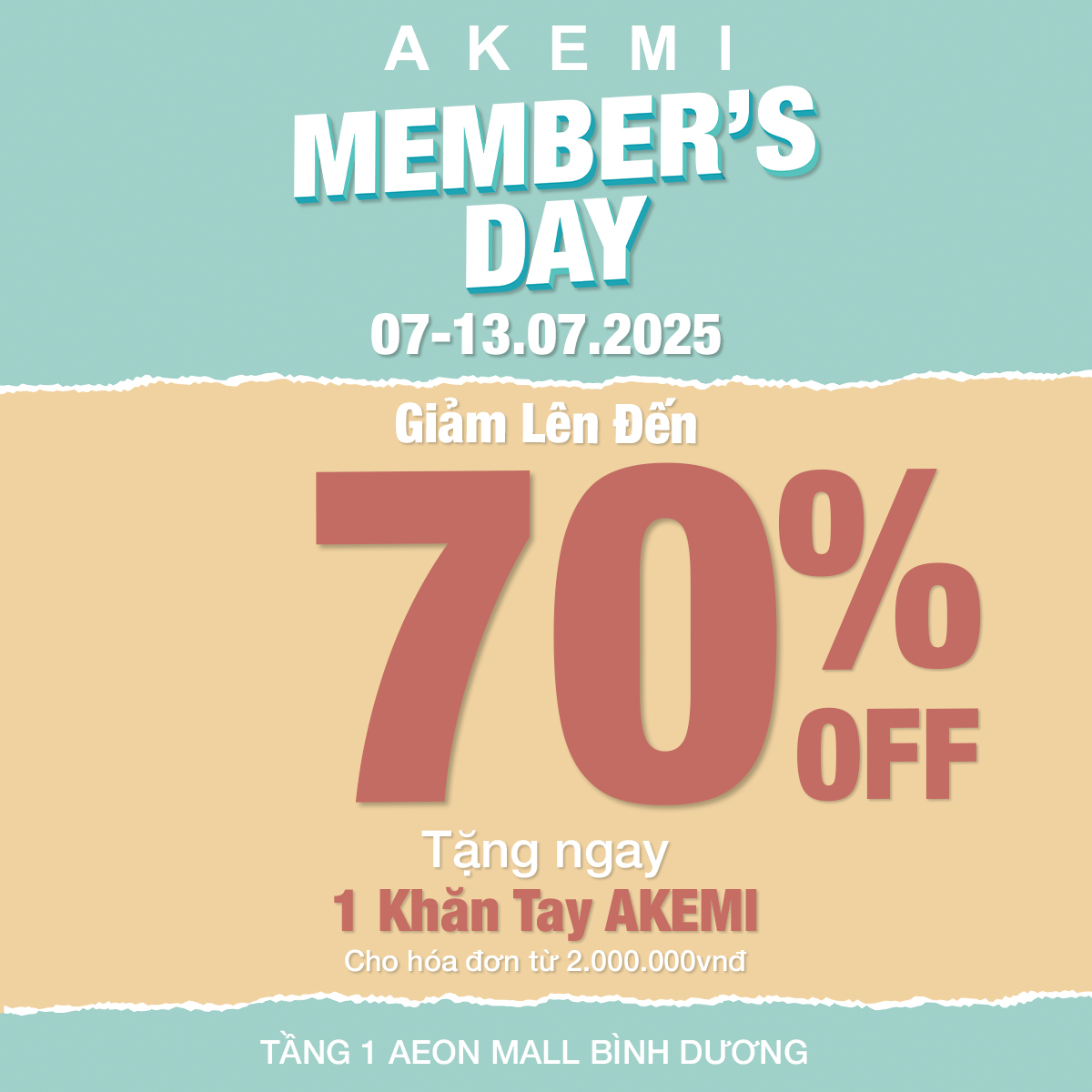 AKEMI MEMBER’S DAY
