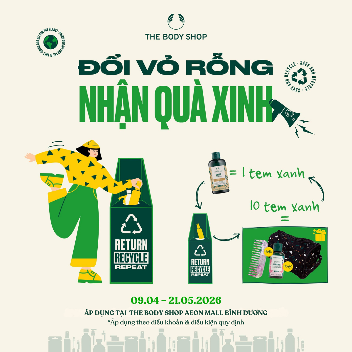 THE BODY SHOP - ĐỔI VỎ RỖNG, NHẬN QUÀ XINH