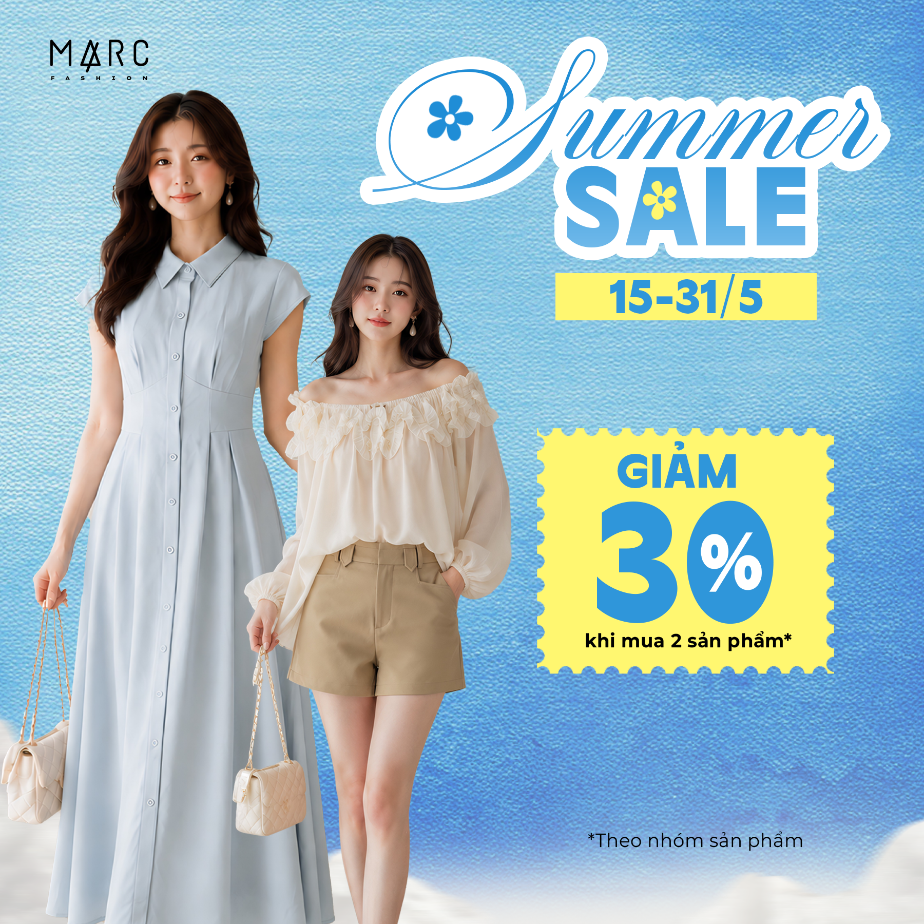 MARC I SUMMER SALE - GIẢM 30% KHI MUA 2 SẢN PHẨM