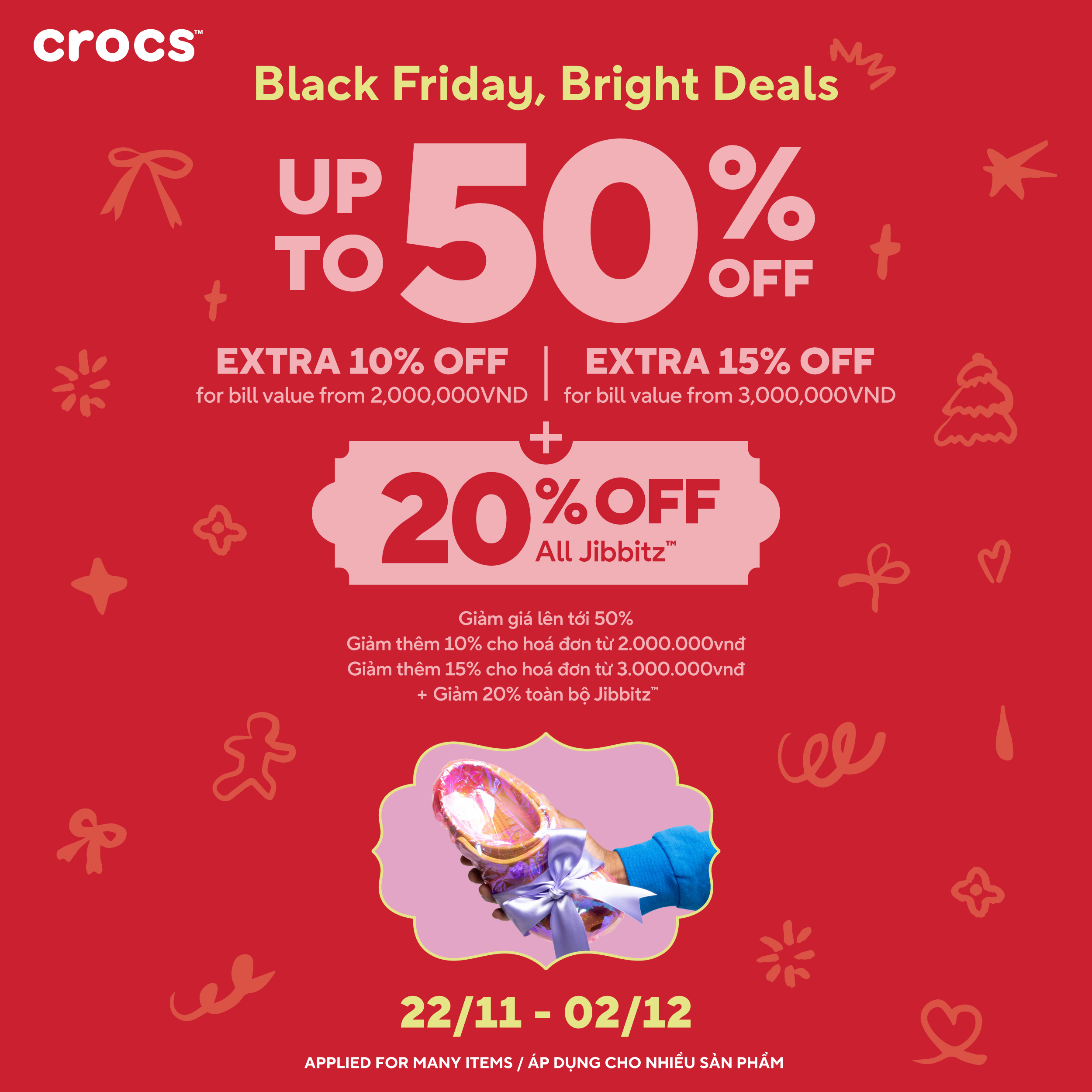 CROCS | THỨ SÁU ĐEN TỐI CÙNG DEAL CROCS CỰC CHÁY!