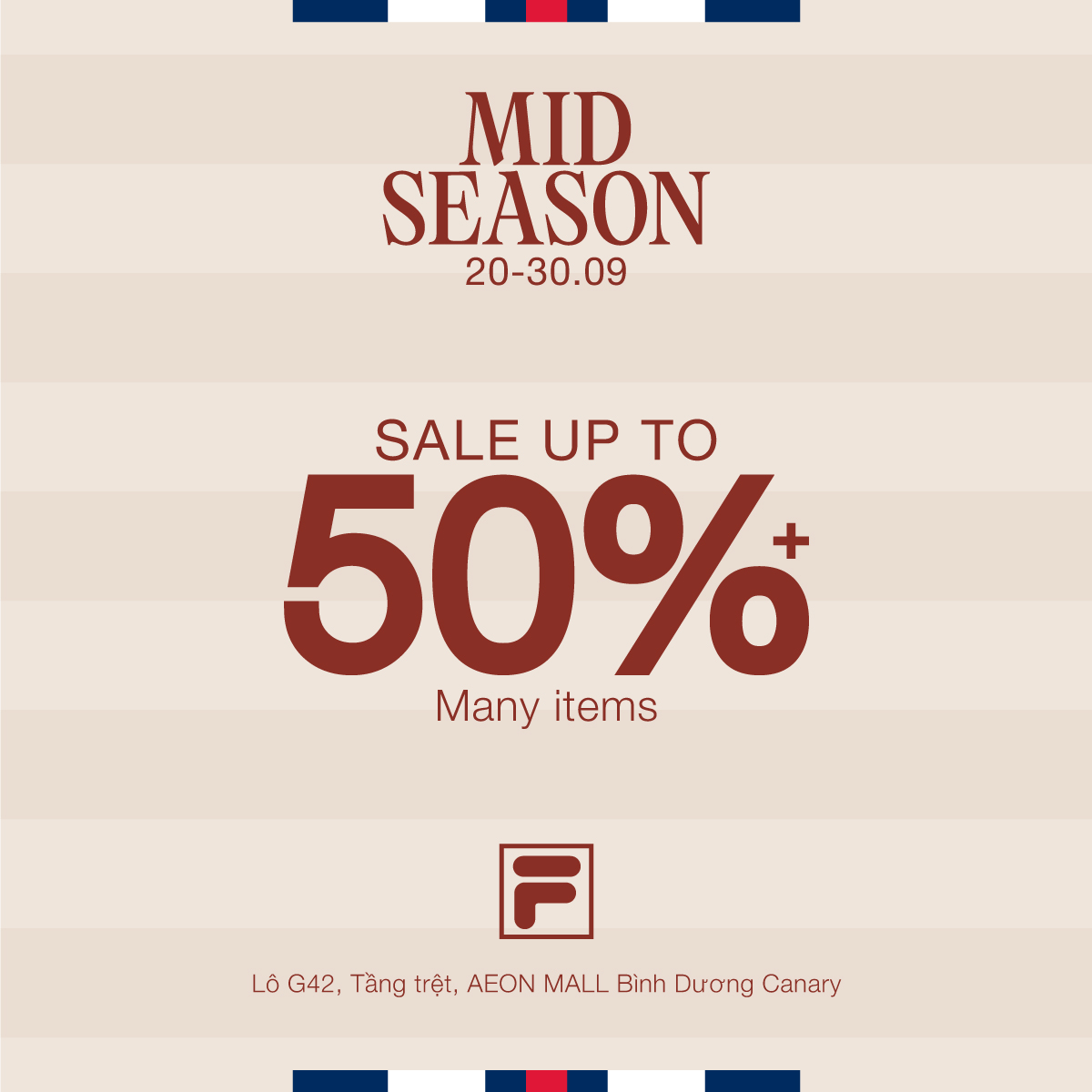 FILA | 🎉 LỘT XÁC TỦ ĐỒ VỚI FILA MID SEASON SALE UP TO 50%+