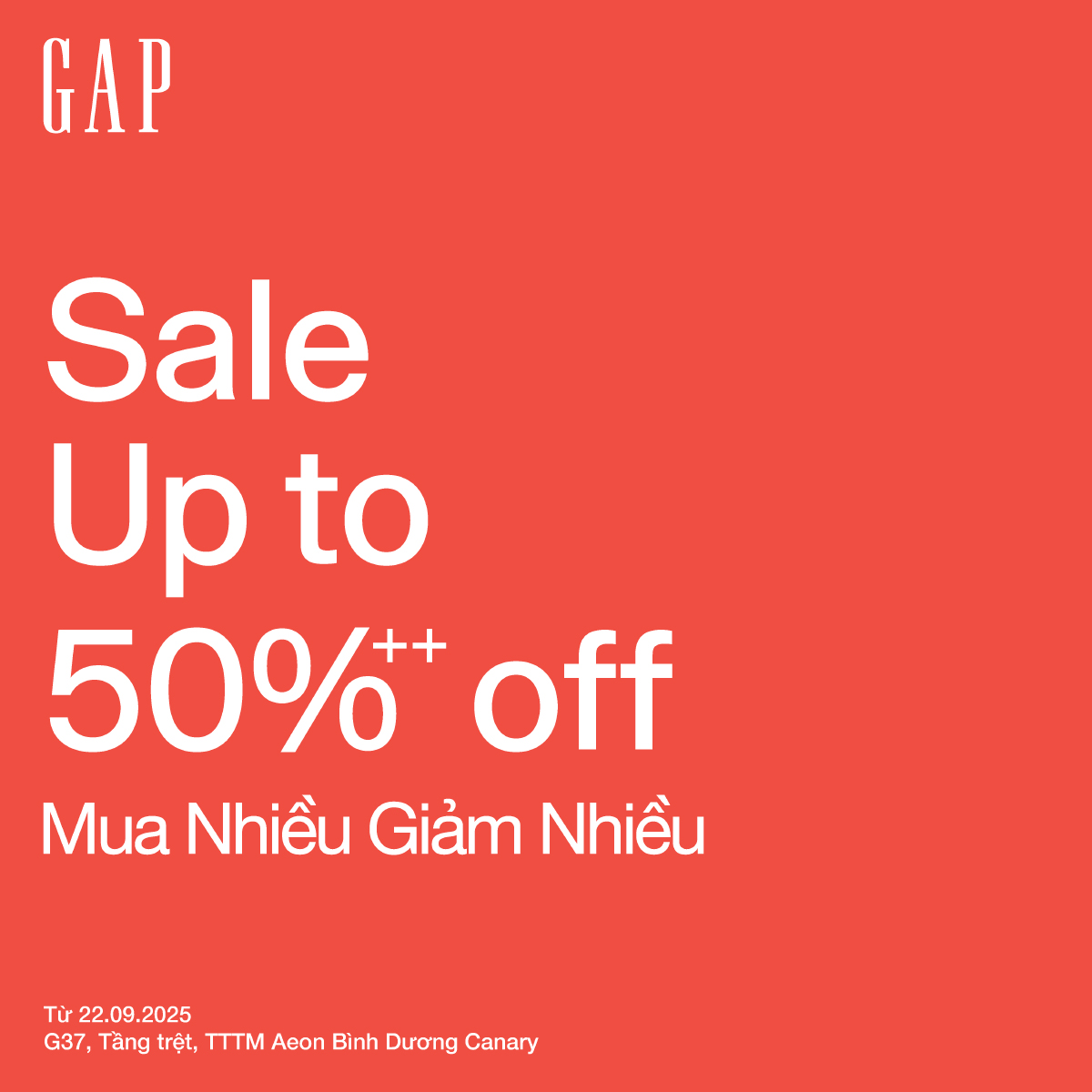 GAP I MID SEASON SALE - ƯU ĐÃI LÊN ĐẾN 50%++
