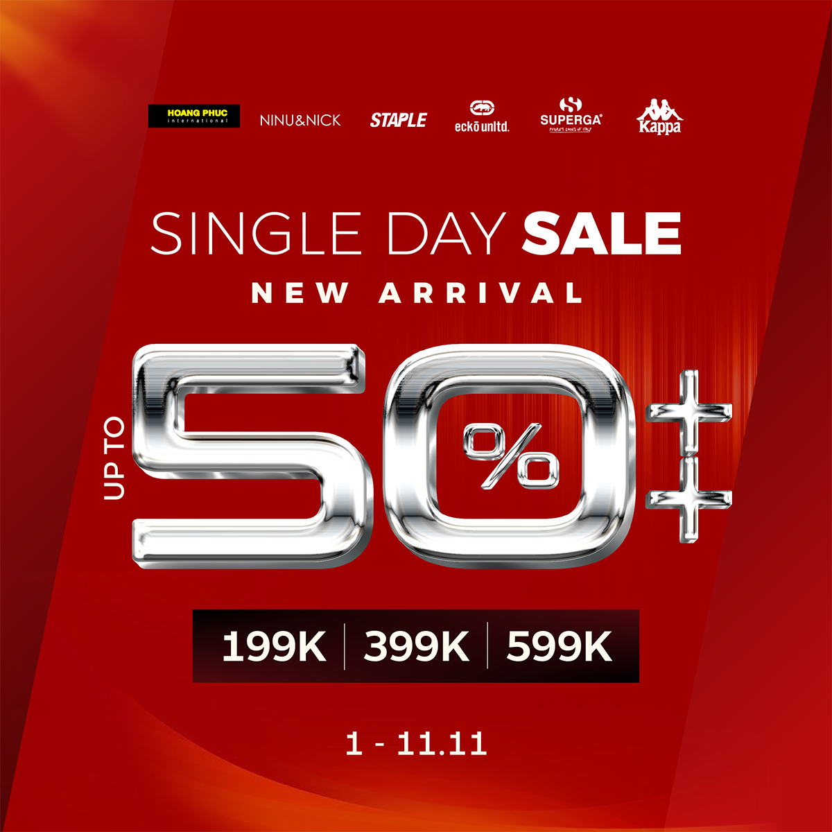 HOÀNG PHÚC I SINGLE DAY SALE – NEW ARRIVAL UP TO 50%++