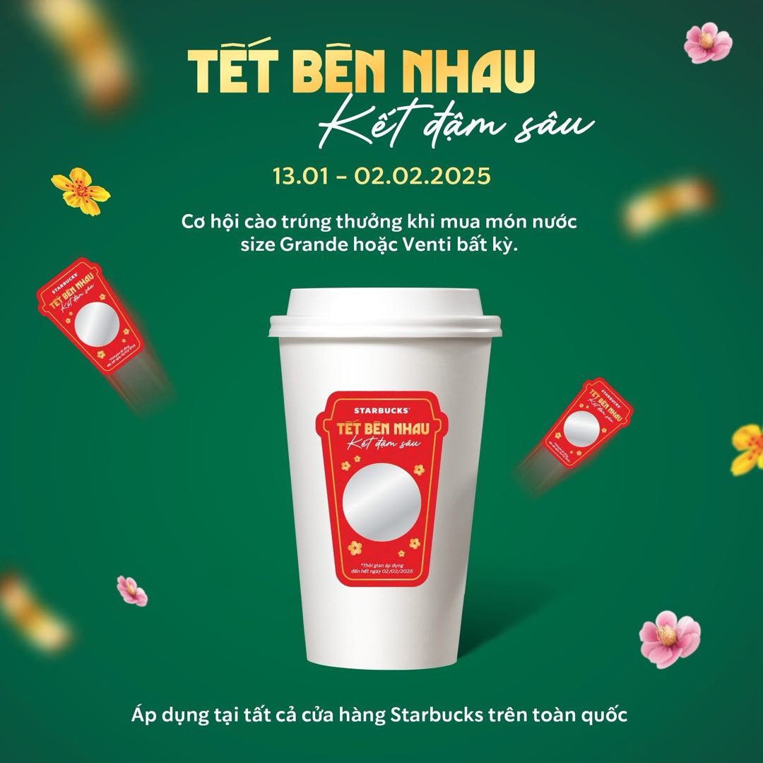 STARBUCKS - GIẢI THƯỞNG PHÁT TÀI PHÁT LỘC CHỜ BẠN RINH VỀ