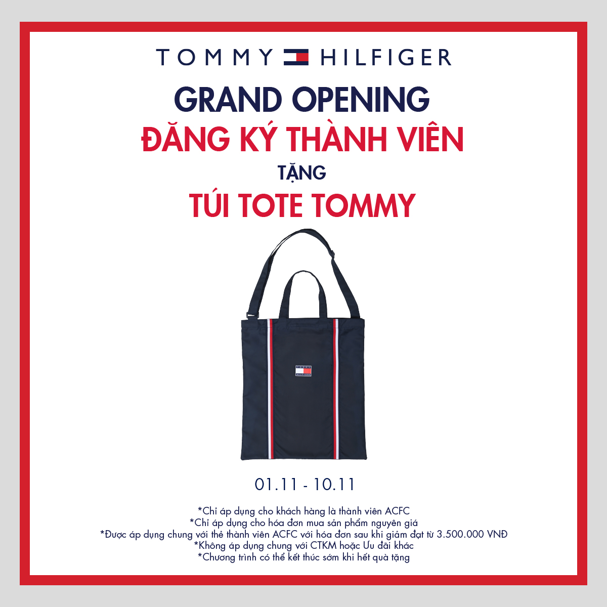 TOMMY HILFIGER i KHAI TRƯƠNG TẠI AEON MALL BÌNH DƯƠNG CANARY VỚI QUÀ TẶNG HẤP DẪN