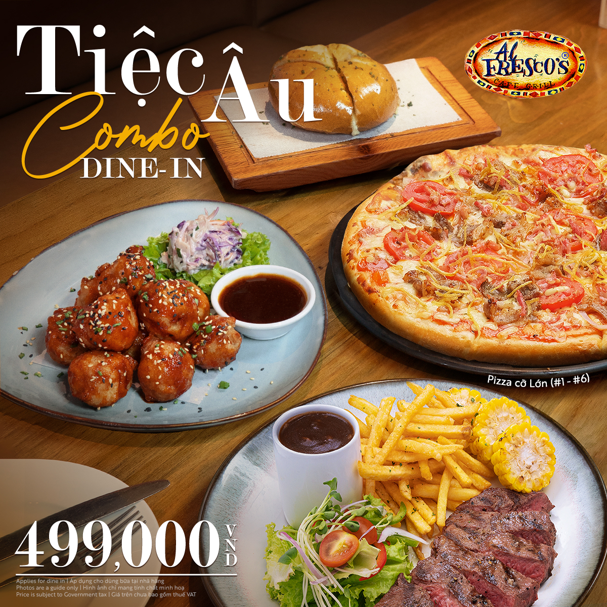 AL FRESCO'S - TIỆC ÂU COMBO 499,000VNĐ