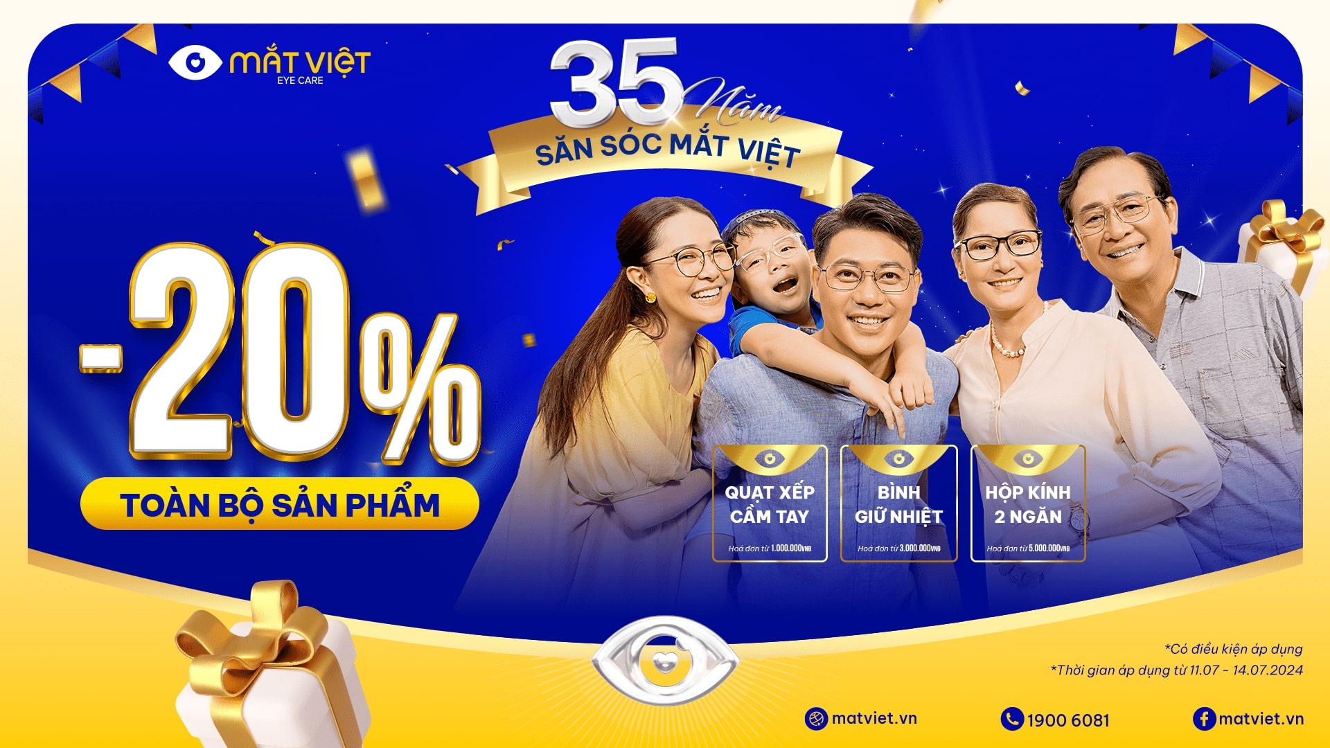 MẮT VIỆT | 35 NĂM SĂN SÓC ĐÔI MẮT VIỆT   GIẢM 20% TOÀN BỘ SẢN PHẨM & 35.000 QUÀ TẶNG