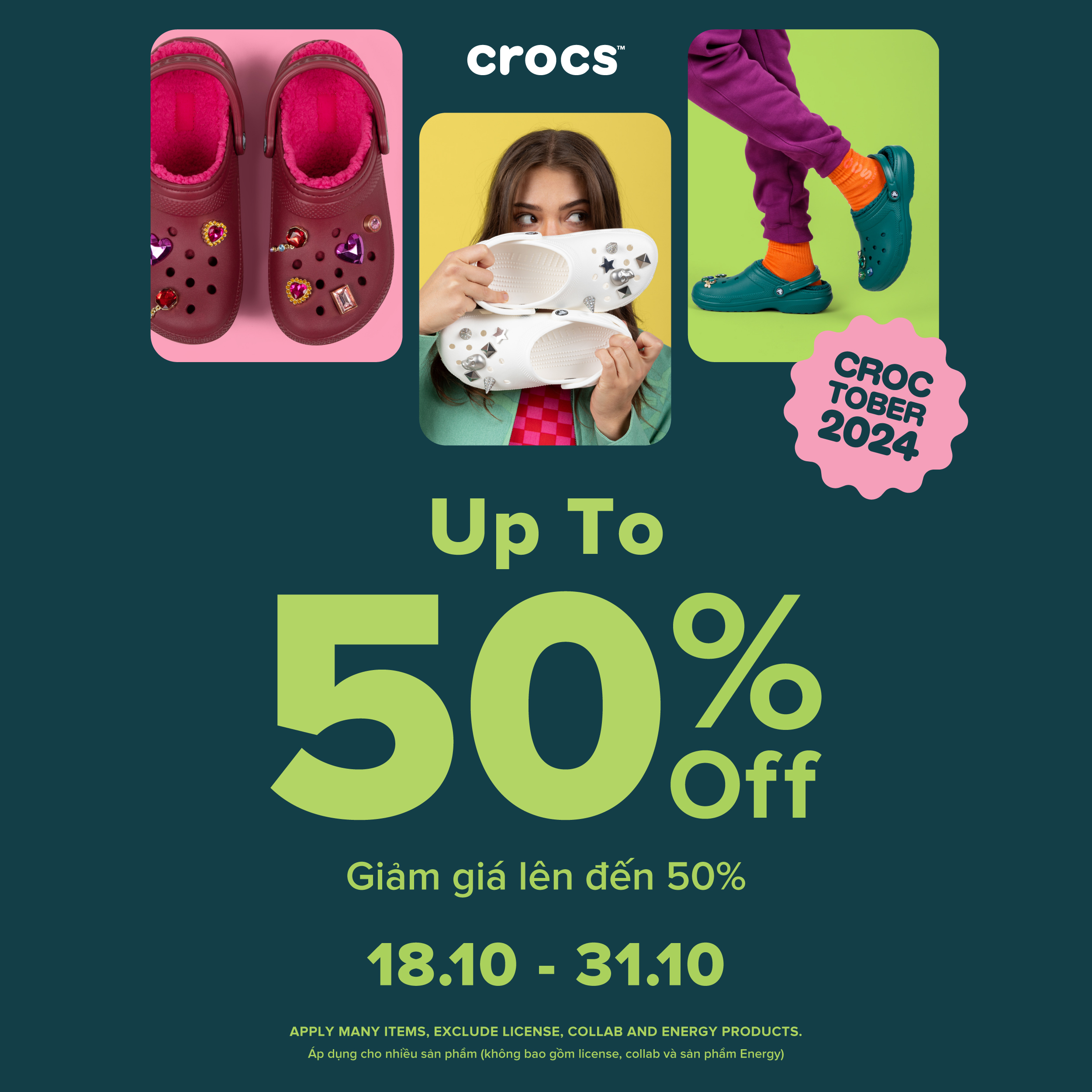 CROCS | 💥CROCS ƯU ĐÃI TẸT GA ĐẾN HẾT THÁNG 10💥