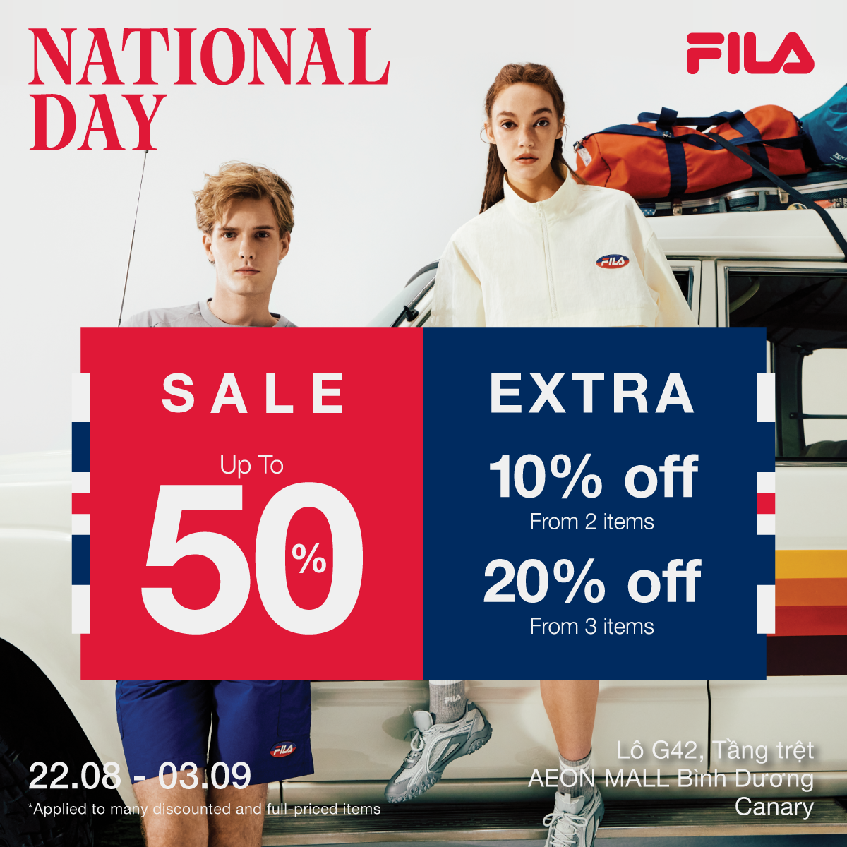 FILA | CÙNG FILA ĐÓN ĐẠI LỄ - NHẬN ƯU ĐÃI ĐẾN 50%++