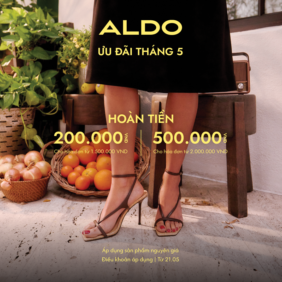 ALDO | ƯU ĐÃI GIỚI HẠN THÁNG 5