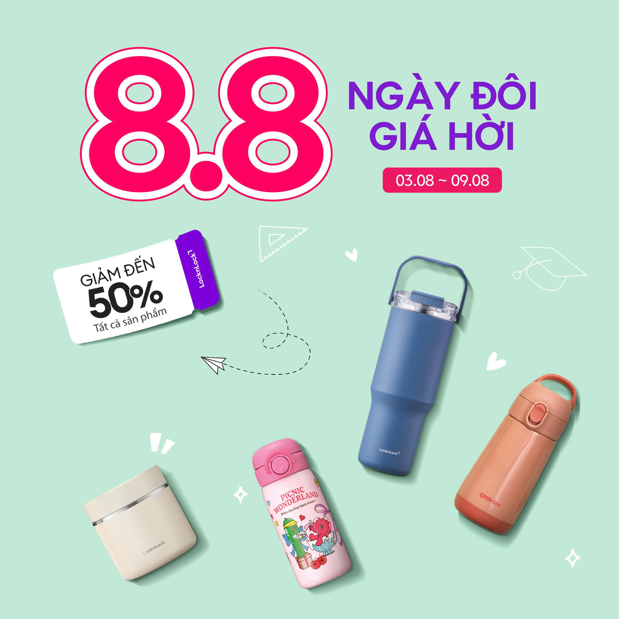 LOCKNLOCK - NGÀY ĐÔI GIÁ HỜI – DEAL XỊN 08.08