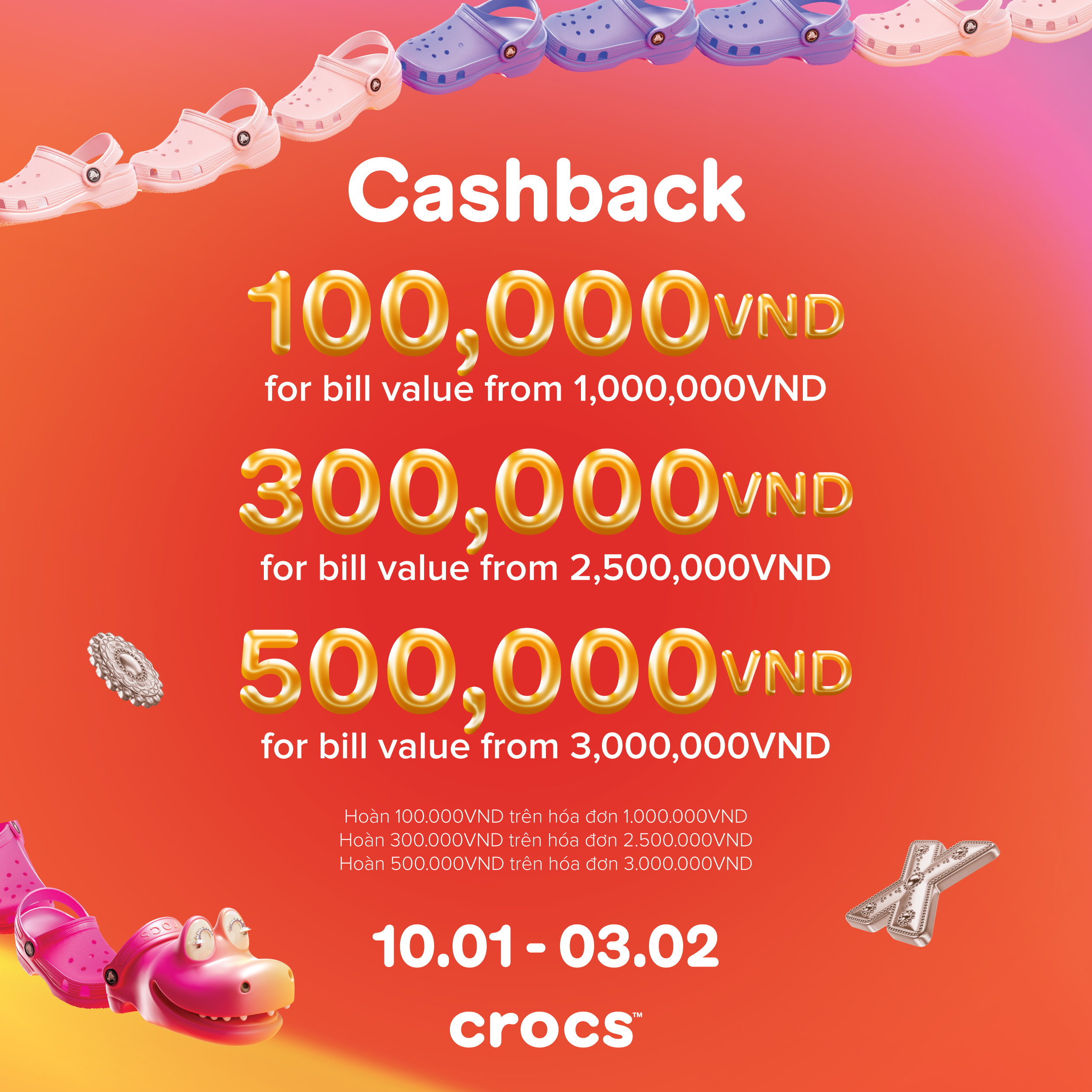 CROCS "NHẢ VÍA" MAY MẮN🎋