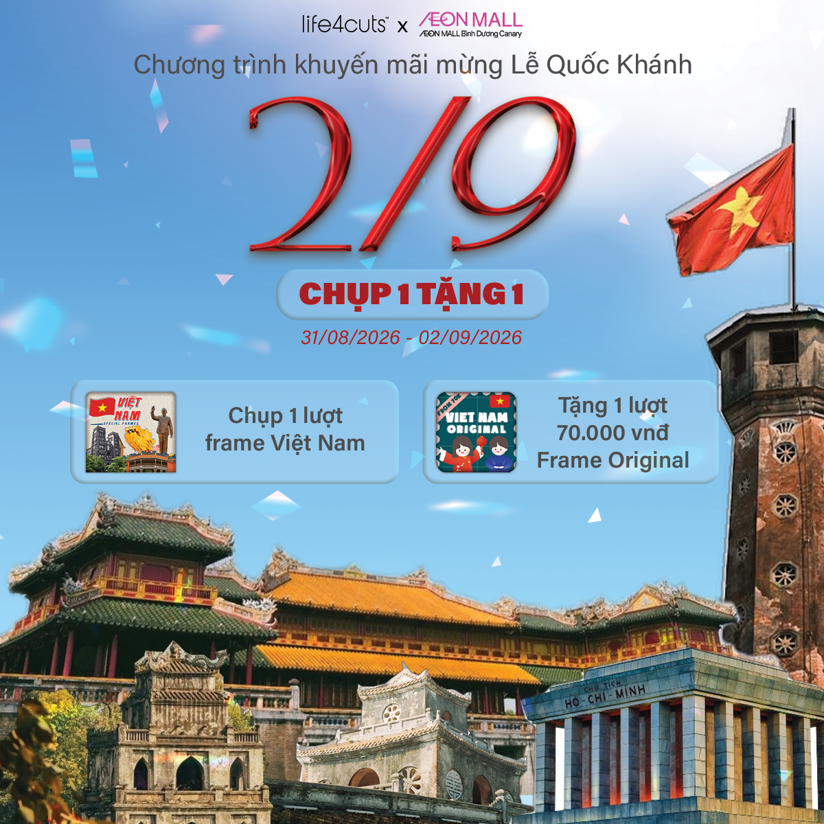 LIFE4CUTS - CHƯƠNG TRÌNH KHUYỂN MÃI 2/9